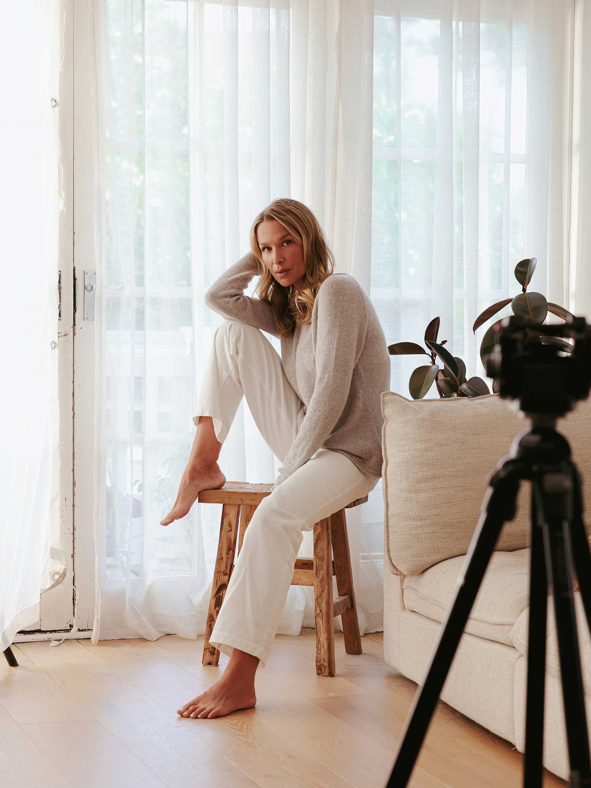 LINA STRAIGHT LEG DENIM PANTS