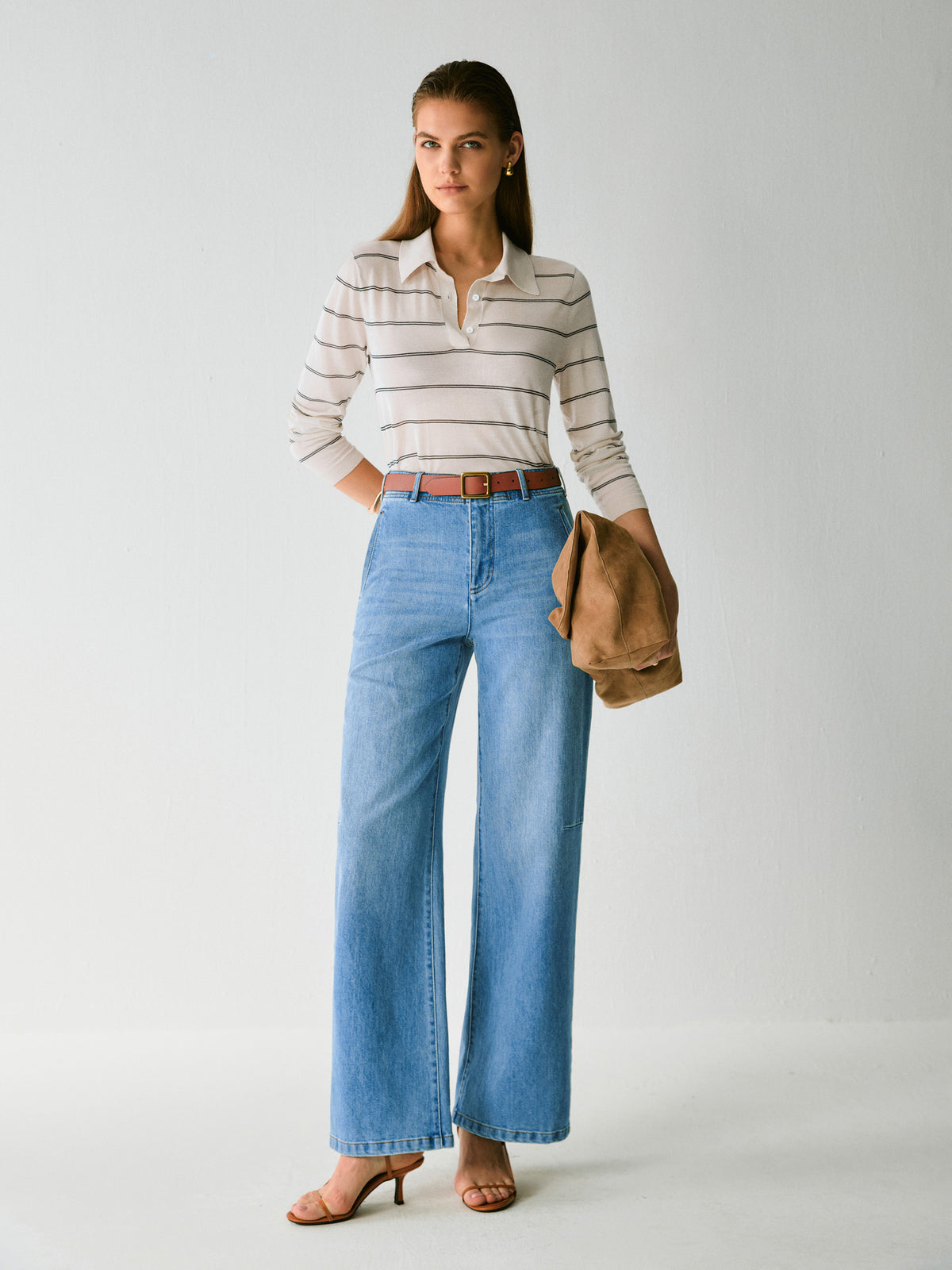 SOLEIL HIGH WAISTED STRAIGHT DENIM
