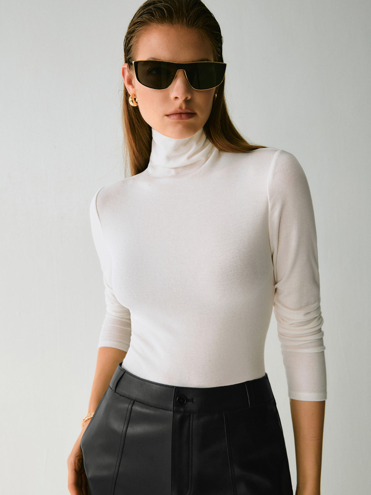 Juno Lyocell/Wool Turtleneck