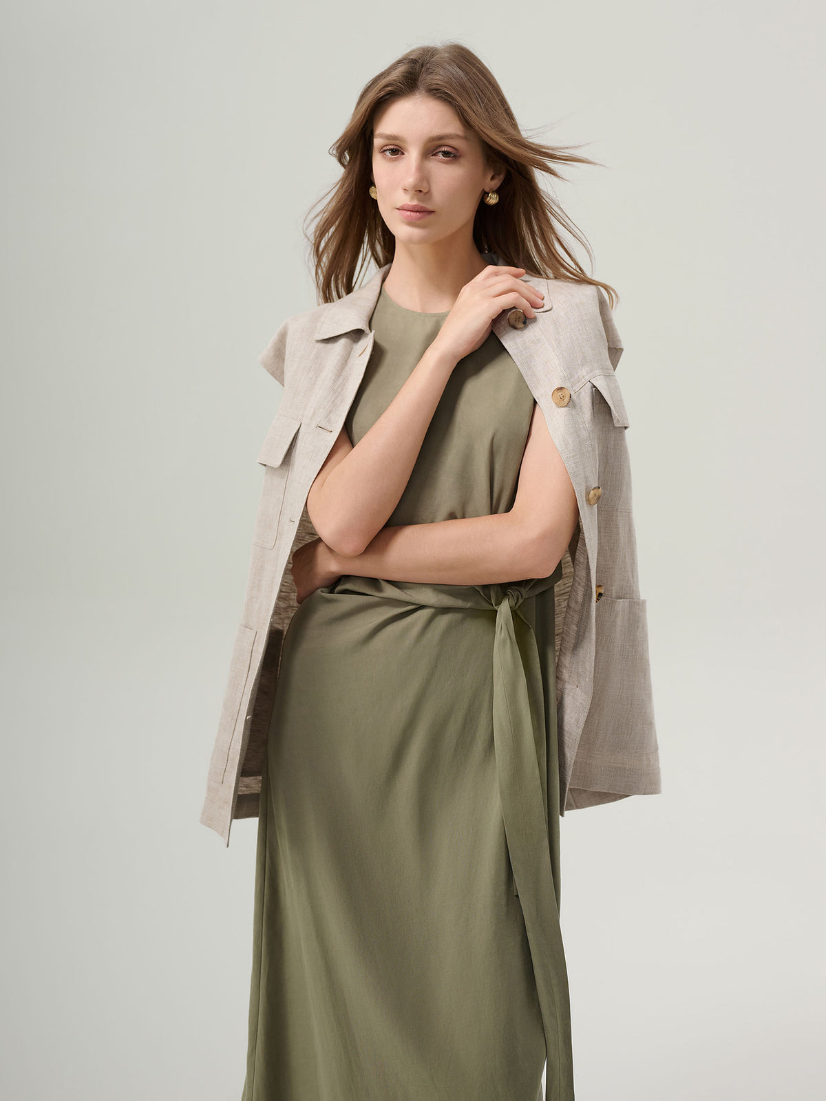 Tillie Linen Blend Dress