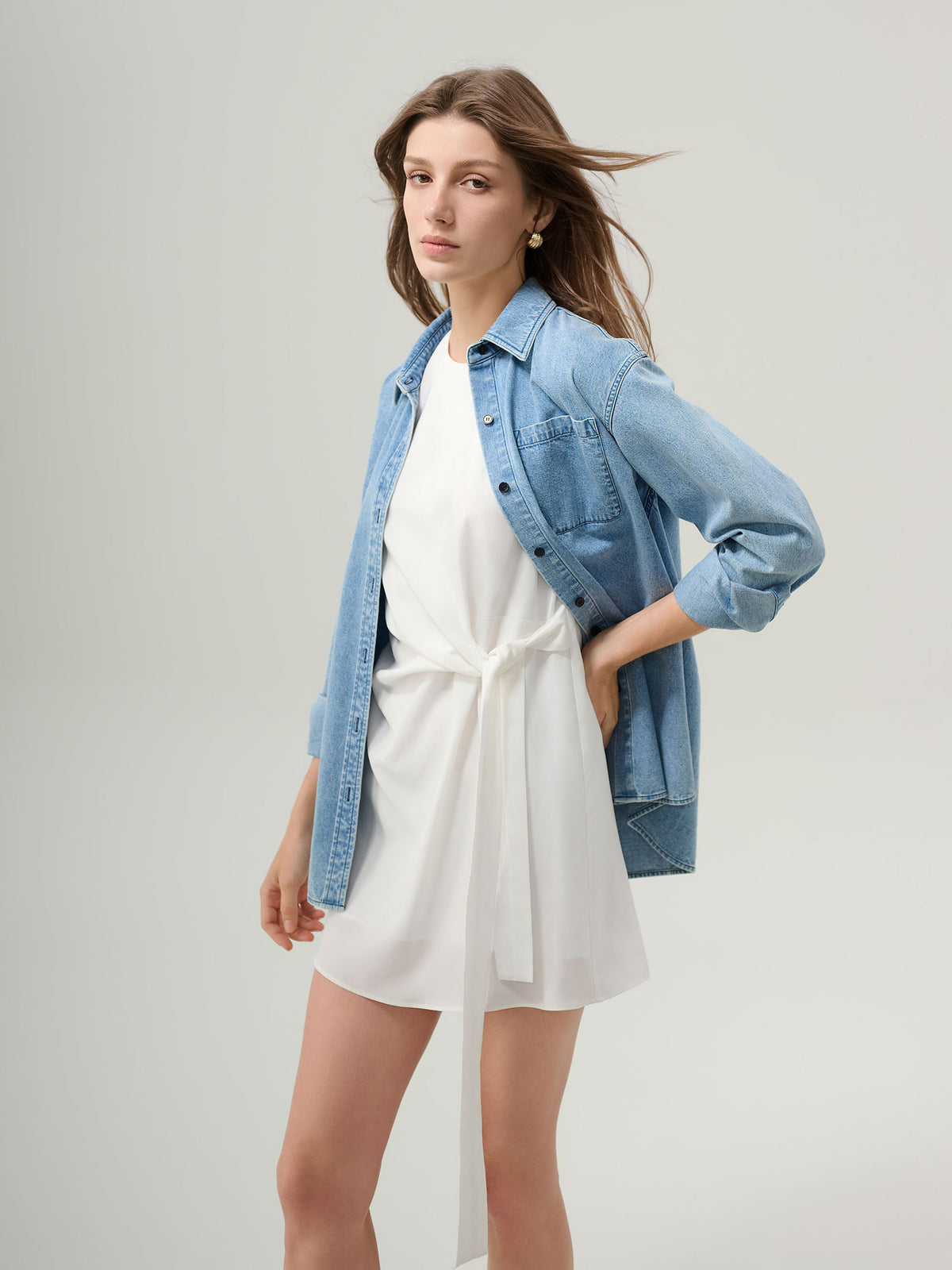 Lenora Linen Mini Dress