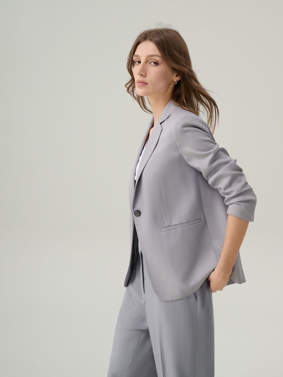 Elizabeth Rock Grey Suit Jacket