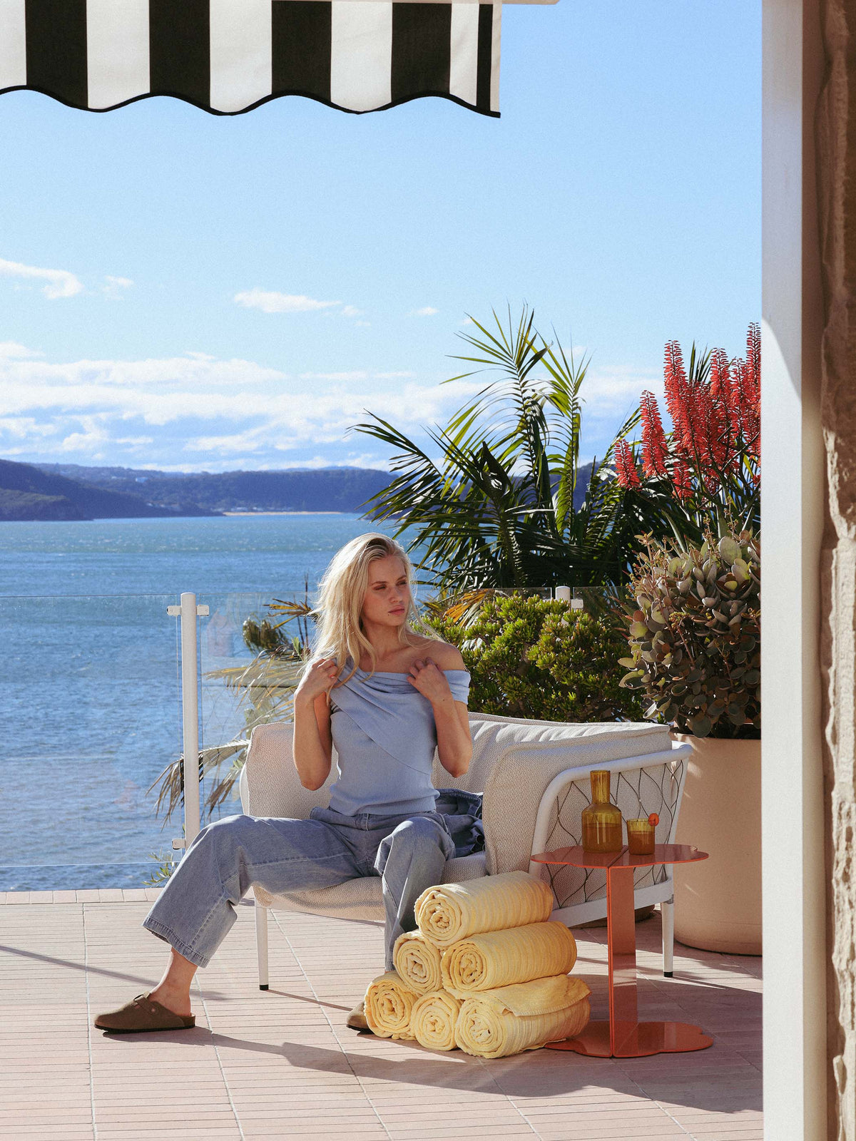 Romy Silk Off The Shoulder Top