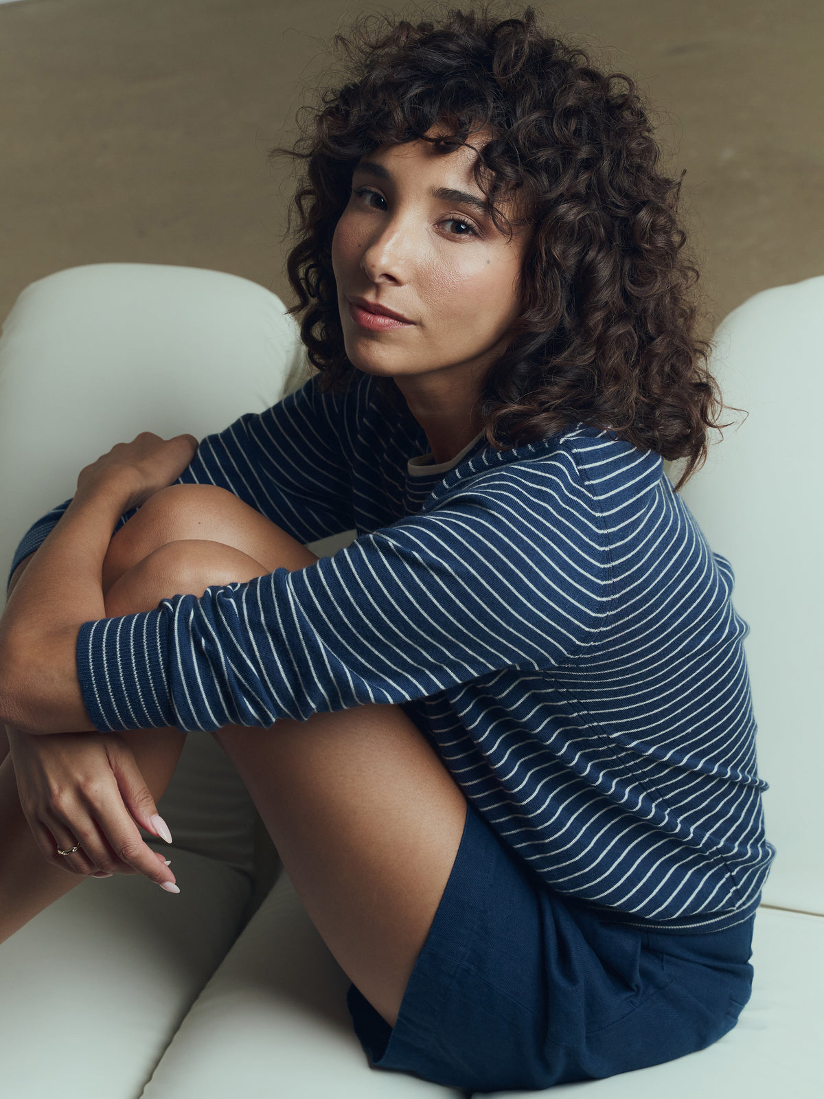 Marlo Cashmere Stripe Knit