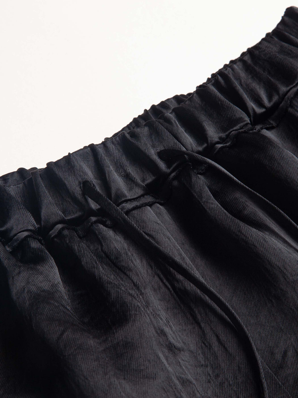 MIRI CRINKLE SATIN WIDE LEG PANT