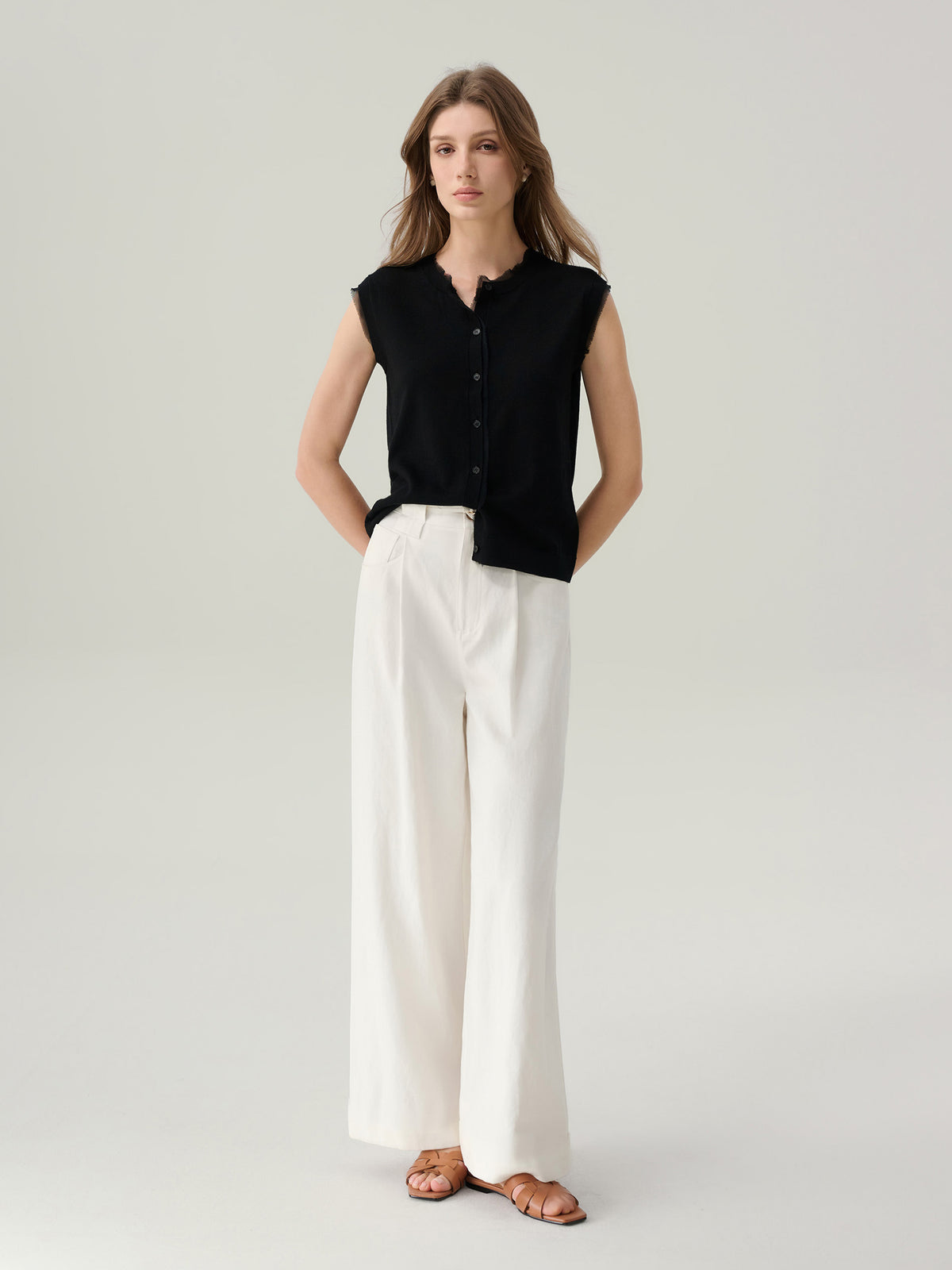 Rosie Linen Wide Leg Pants