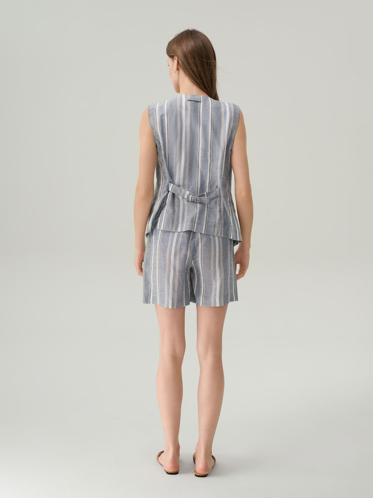 Cecilia Linen High Waisted Shorts