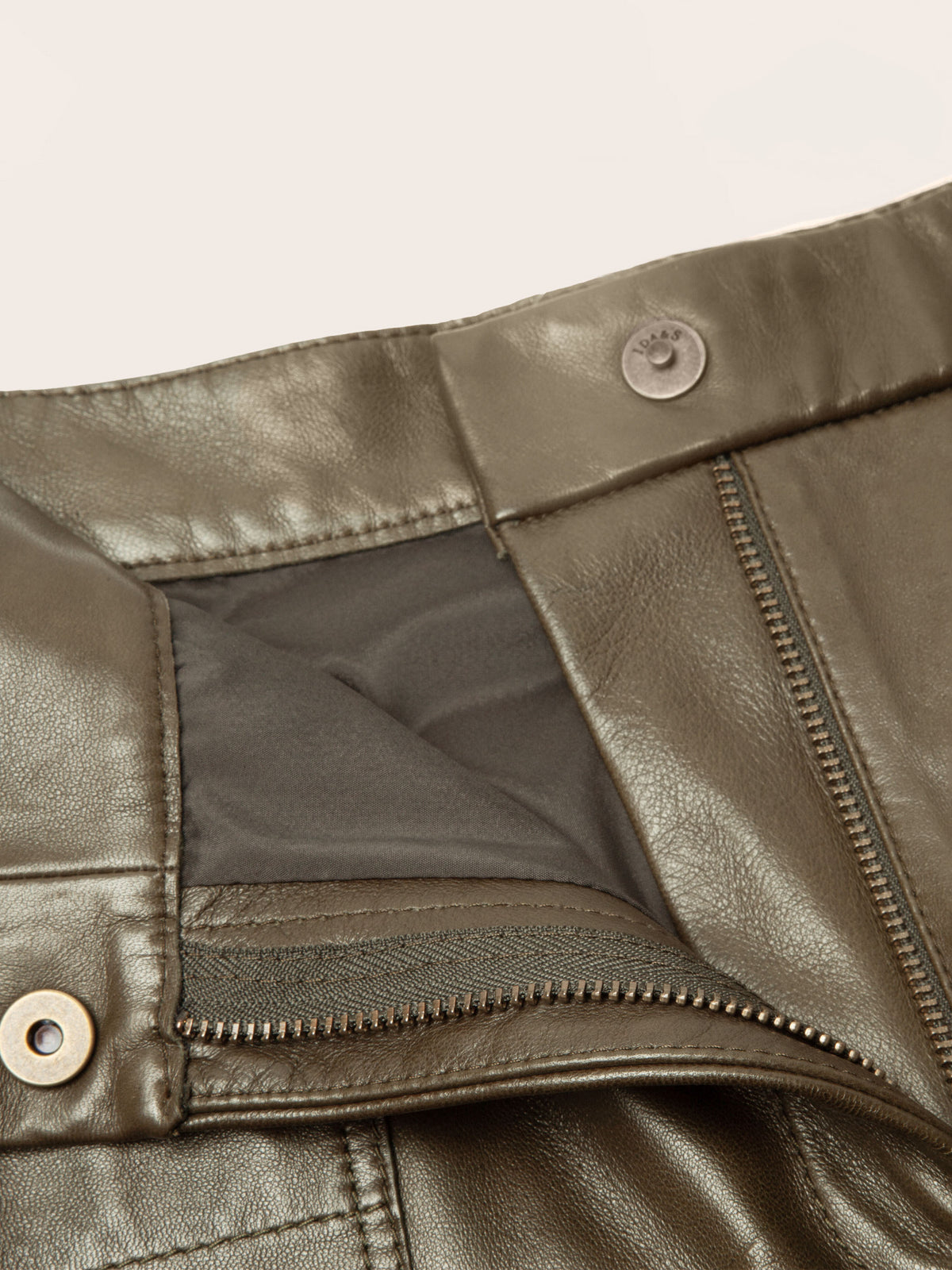 Greer Lambskin Wide-Leg Trousers