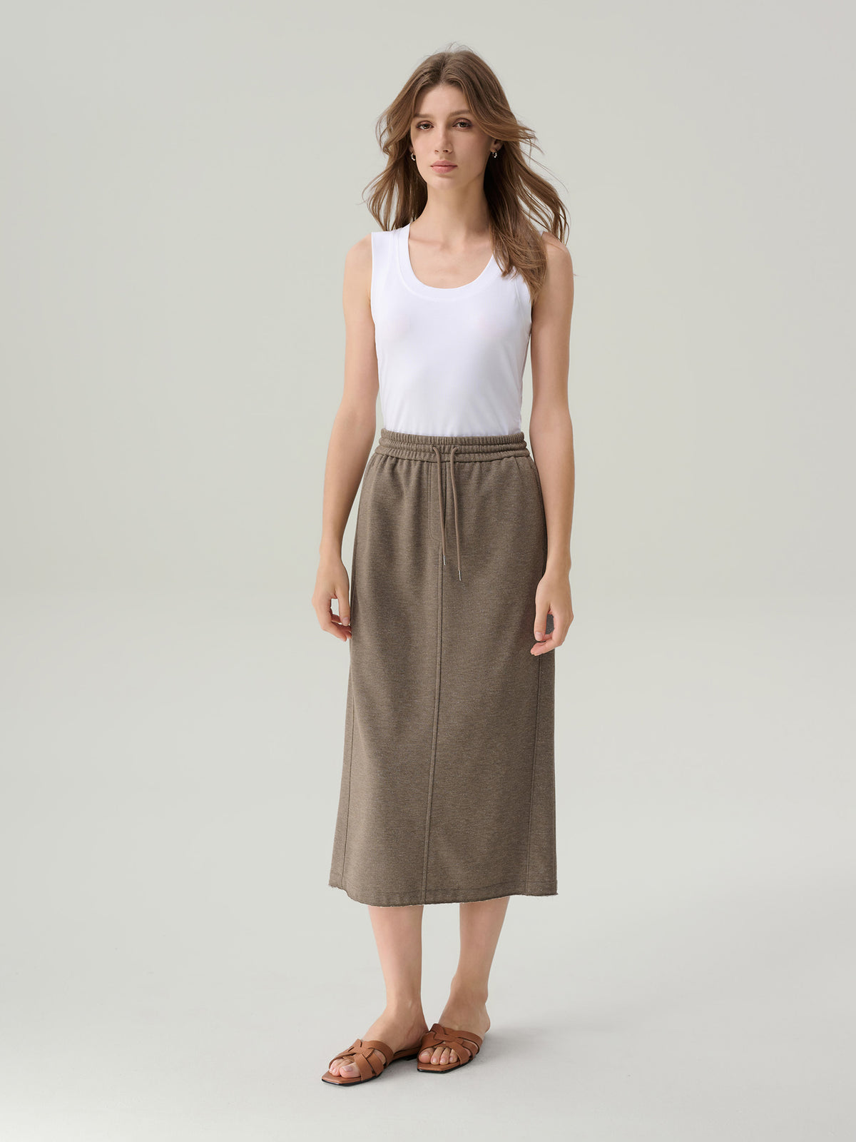 Vienna Cotton Midi Skirt