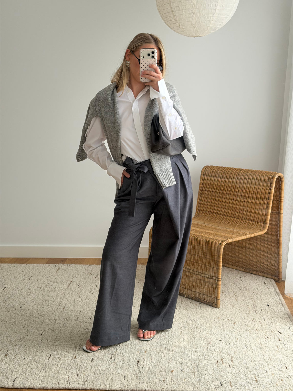 Amira Asymmetrical Pleated Trousers