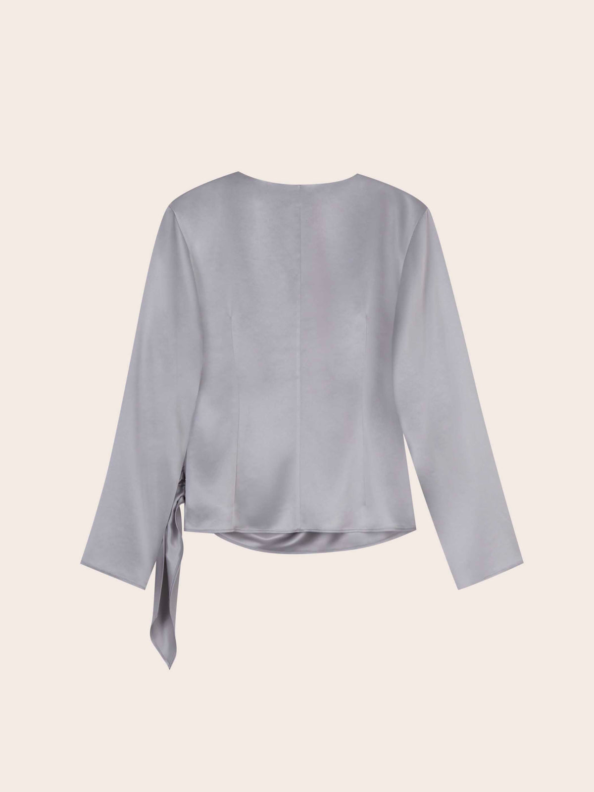 Juliette Satin Wrap 
Blouse