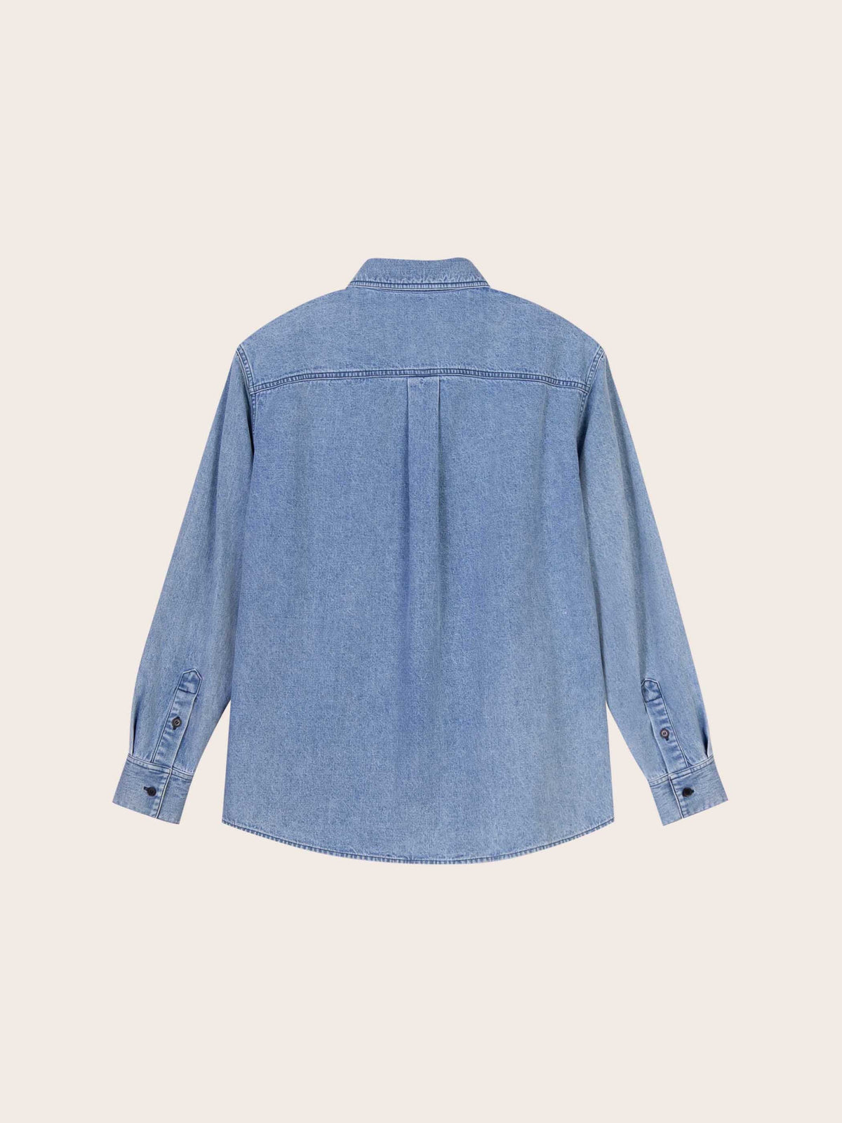 Lara Light Denim Button 
Down Top