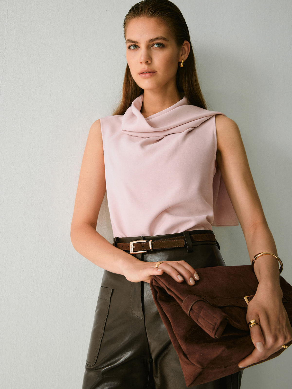 Dowan Drape Neck Top