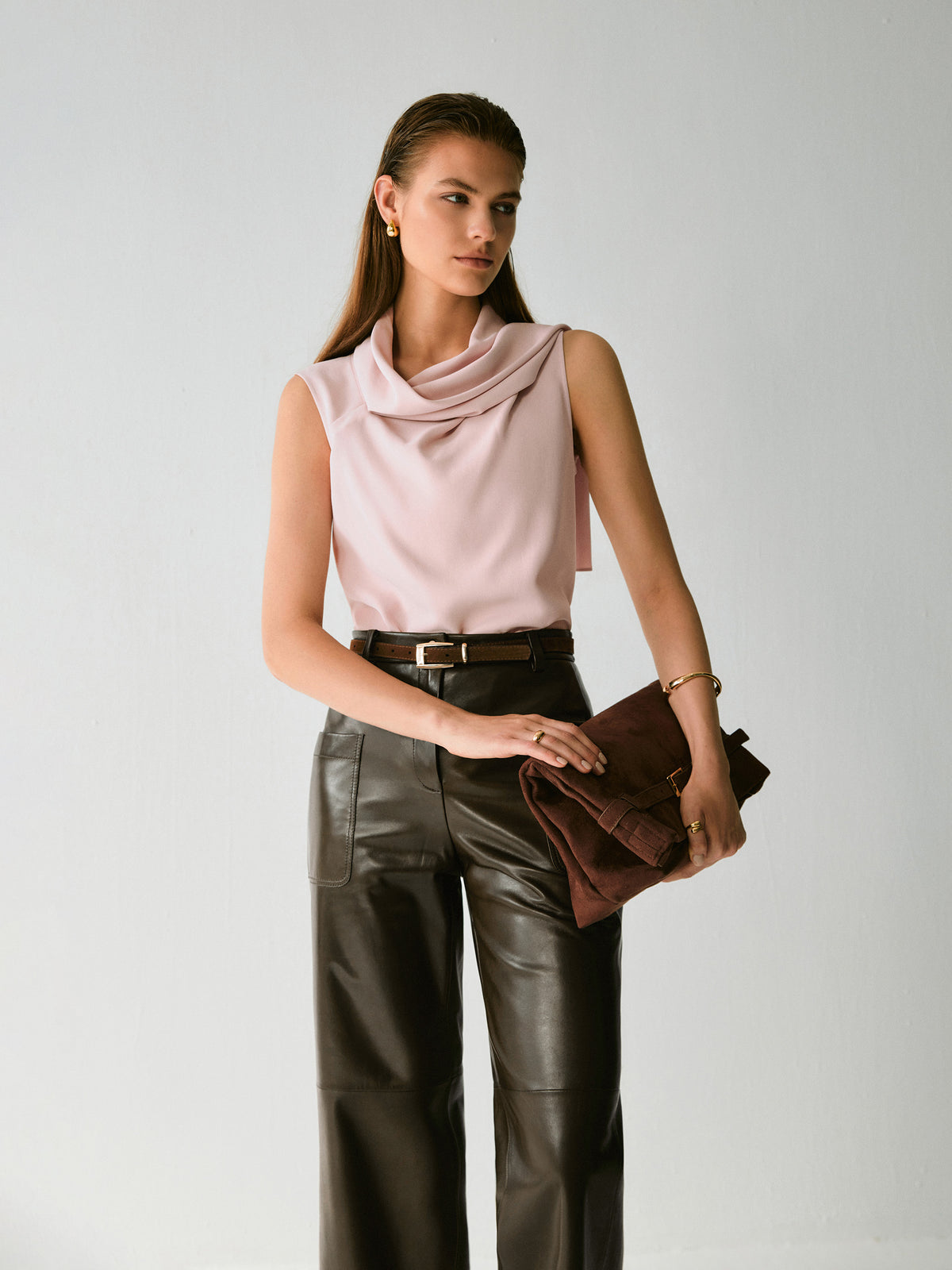 Dowan Drape Neck Top