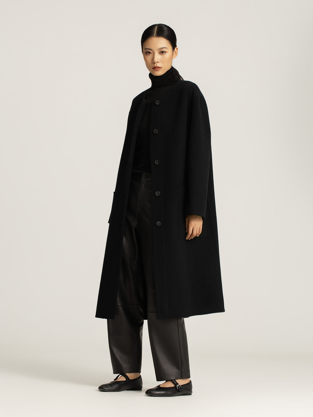 Sylvie Lambswool Scarf Coat