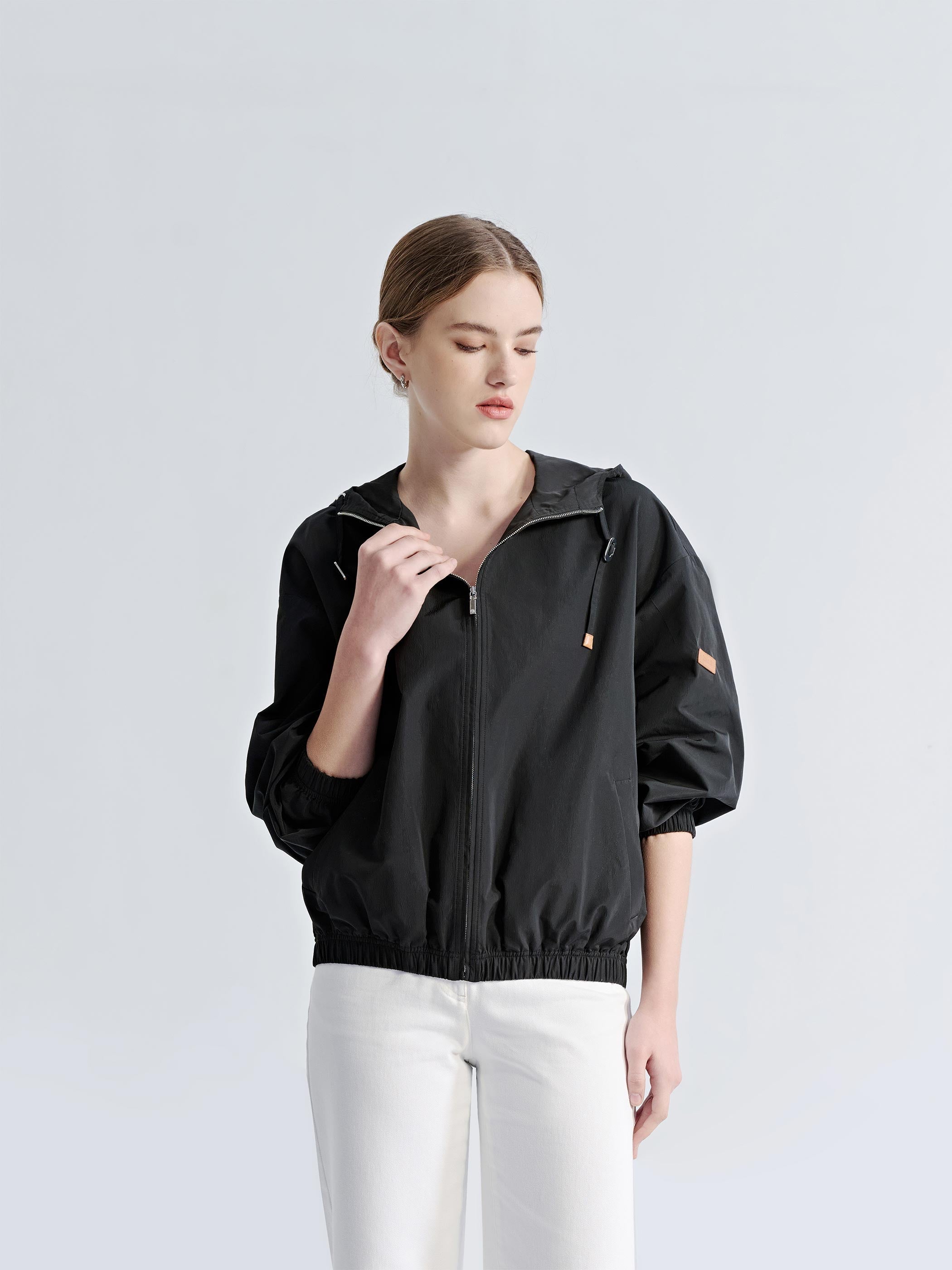 ジャケット・アウター Theory 24SS SHEER BOMBER AIRY COTTON 24SS theory AIRY COTTON SHEER BOMBER Knit Jacket, Size S