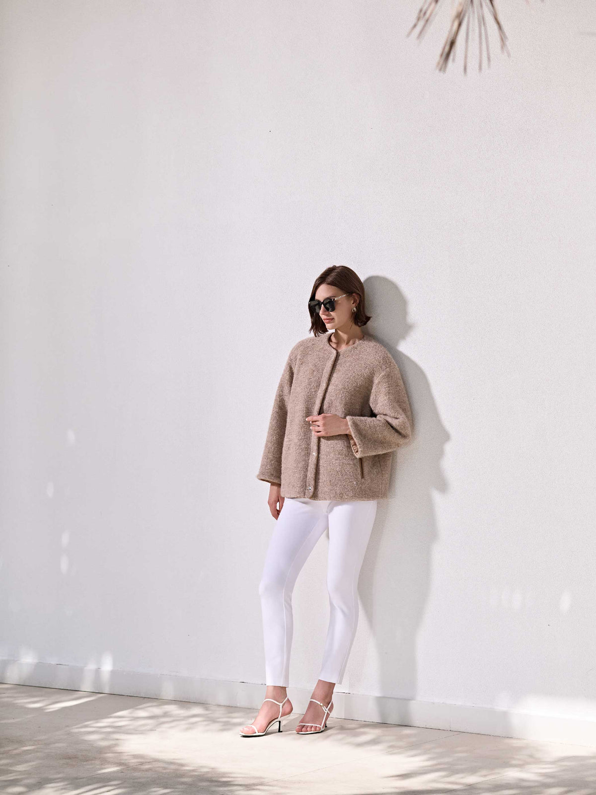 LAYLA ALPACA WOOL SNAP JACKET