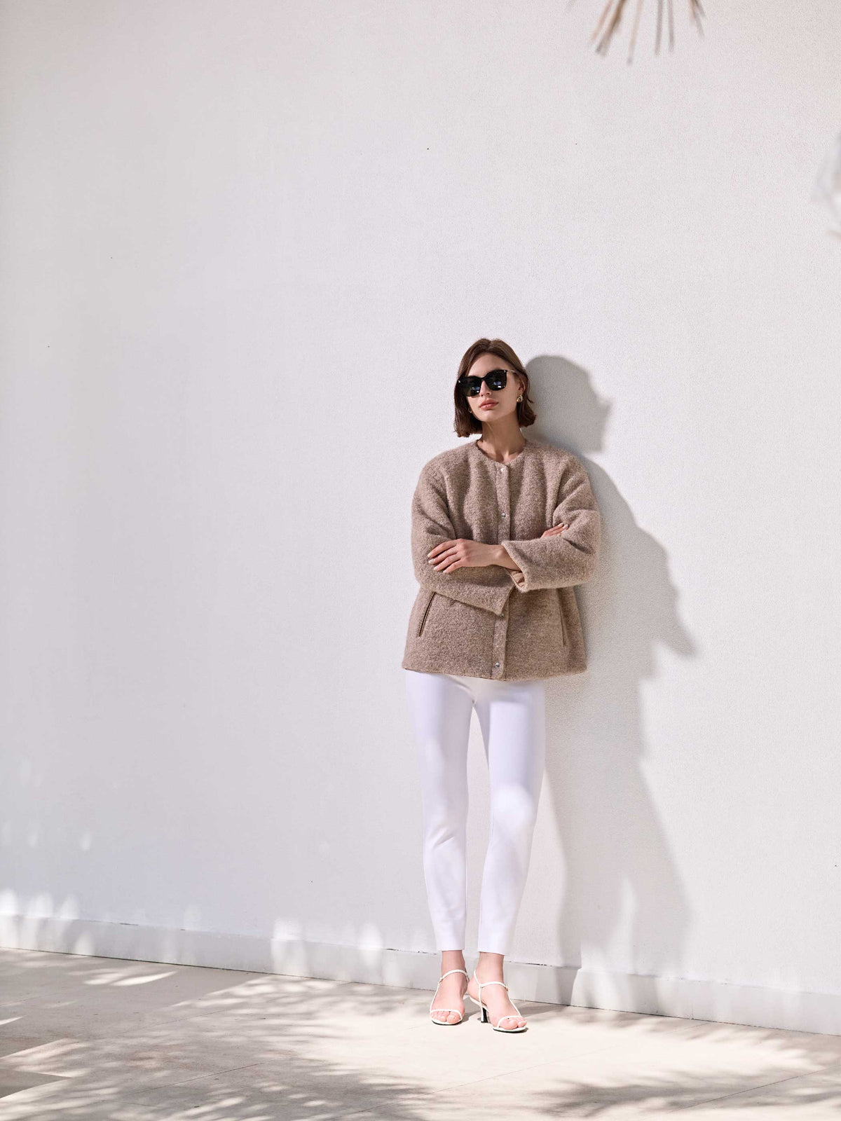 LAYLA ALPACA WOOL SNAP JACKET