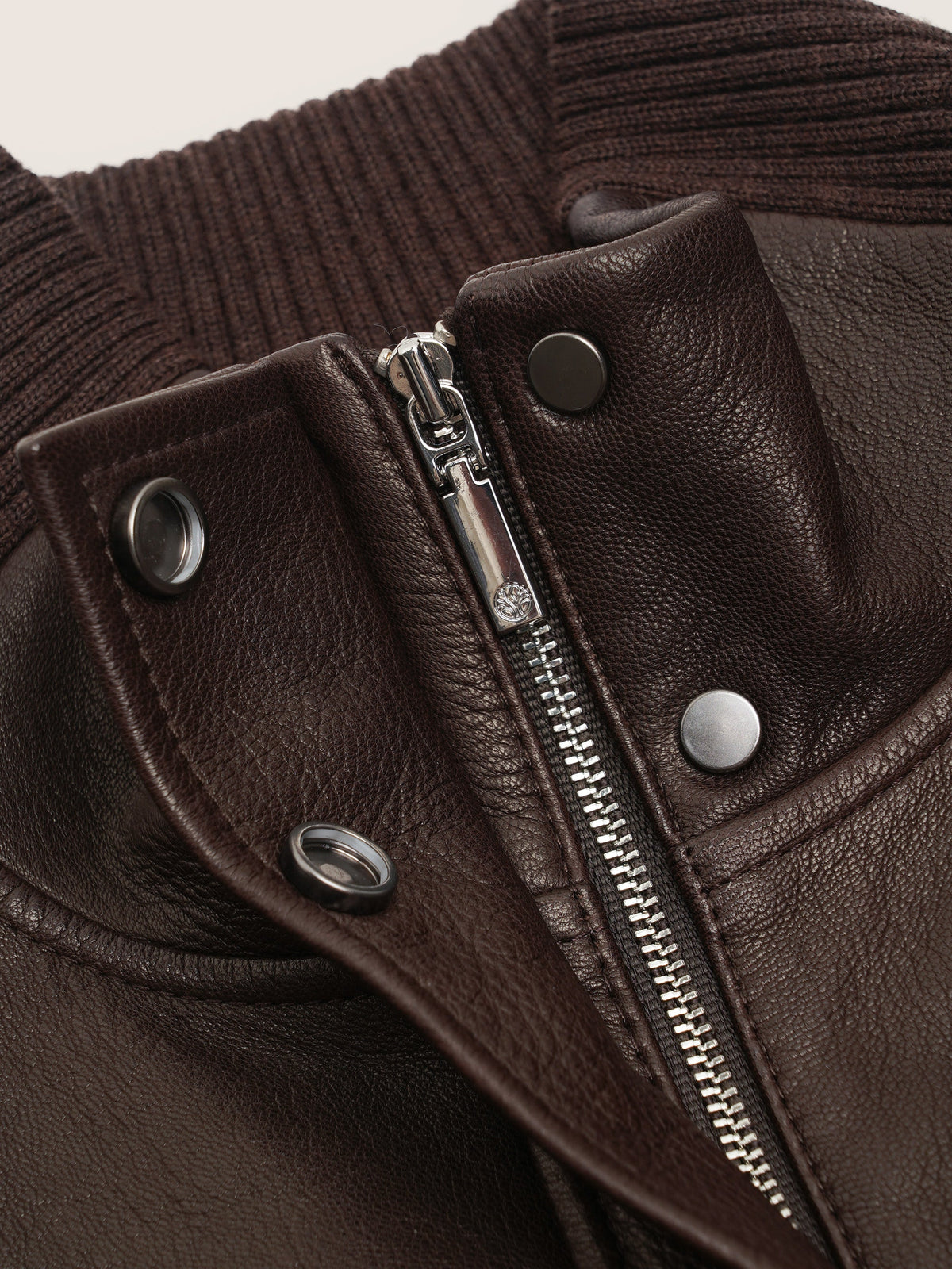Nathi Goatskin Leather Bomber