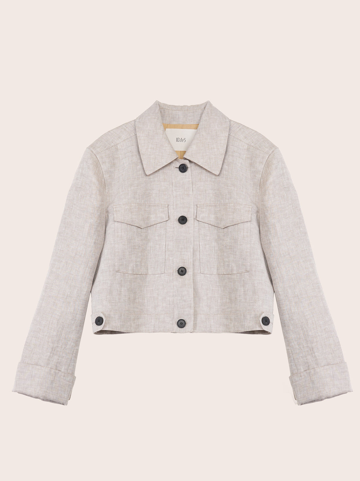 Elia Cropped Linen Jacket