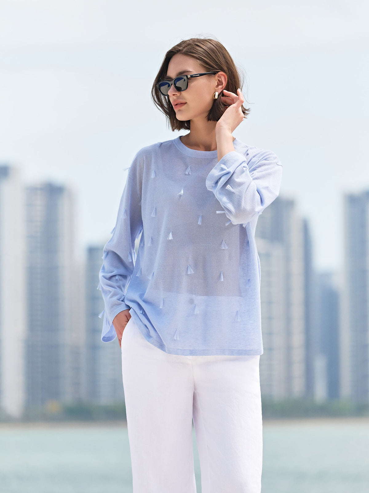 Grace Blouse w/ Fringe