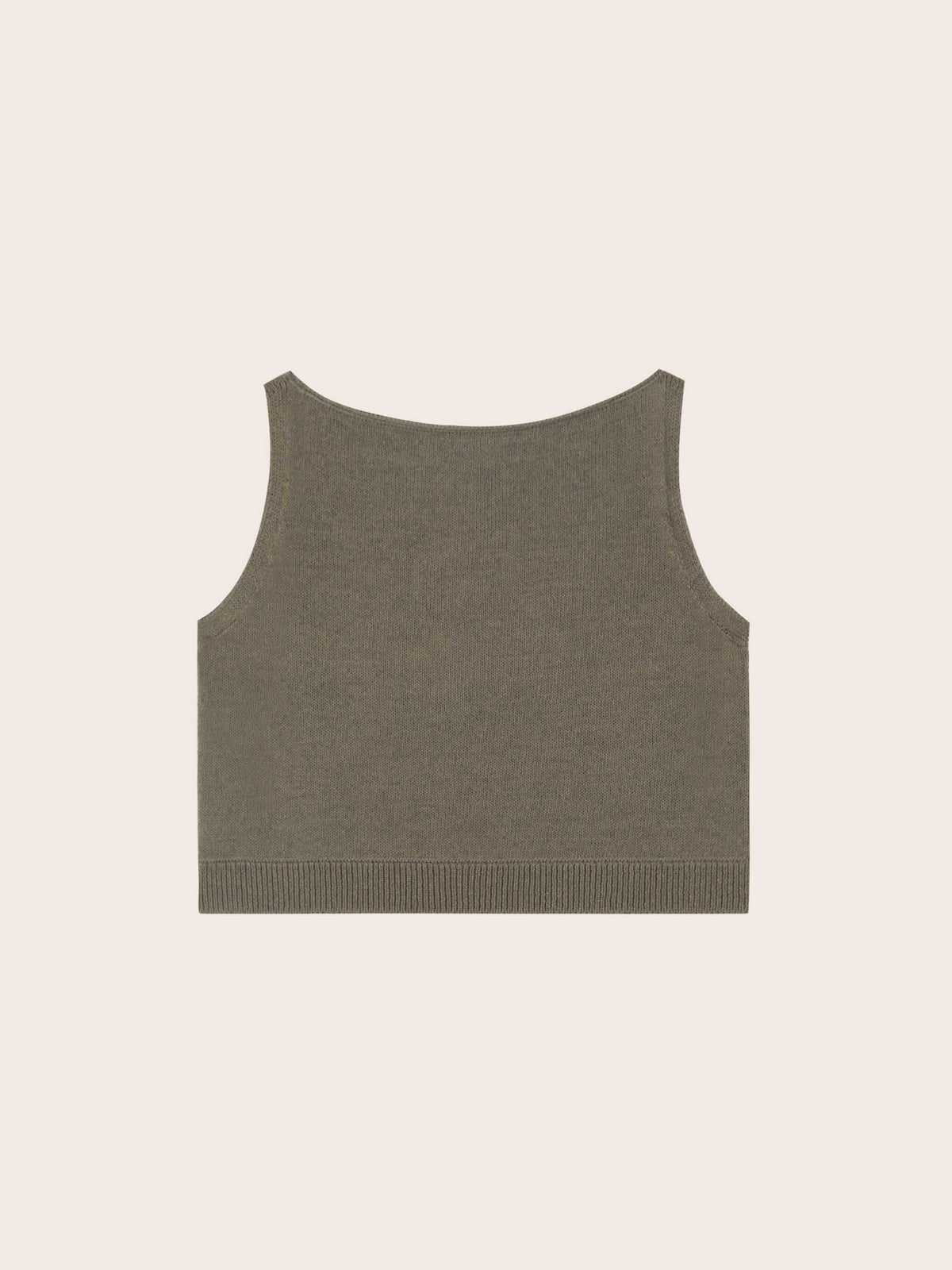 Ari Cropped Knit Tank Top