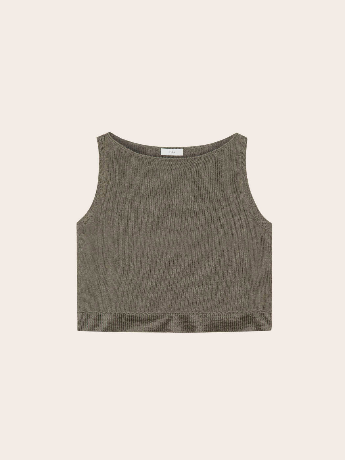 Ari Cropped Knit Tank Top