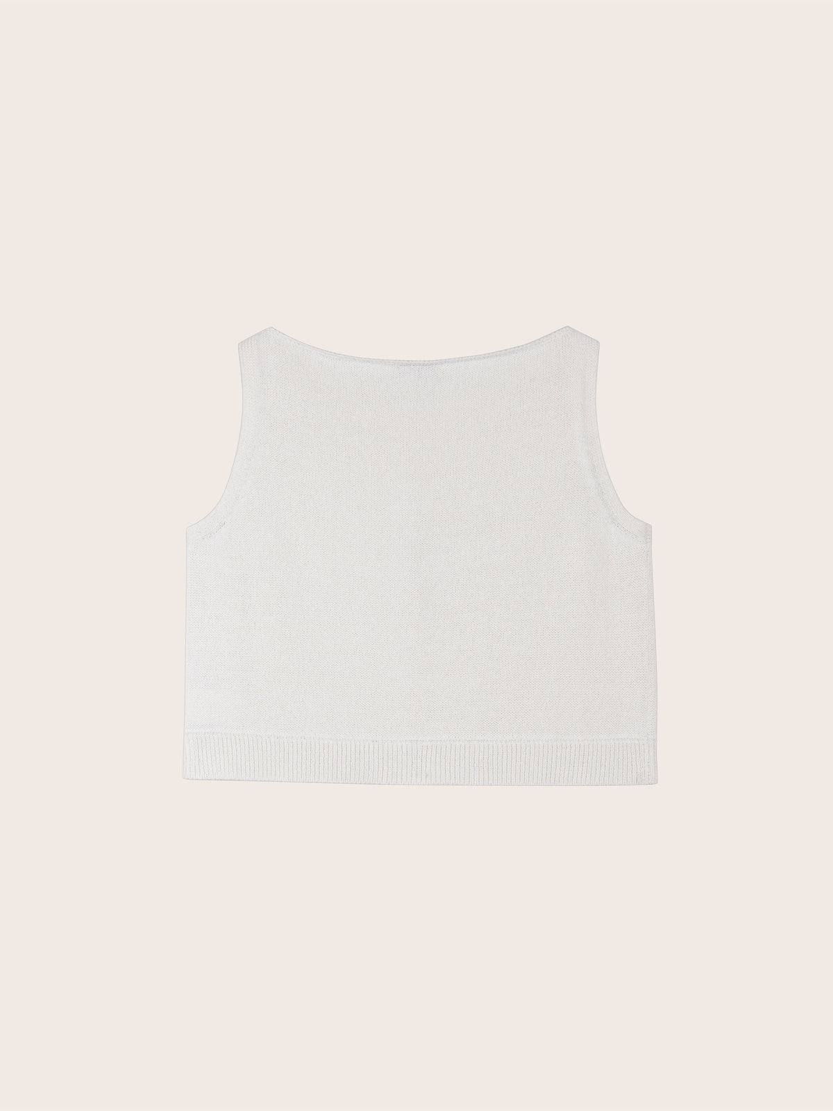 Ari Cropped Knit Tank Top