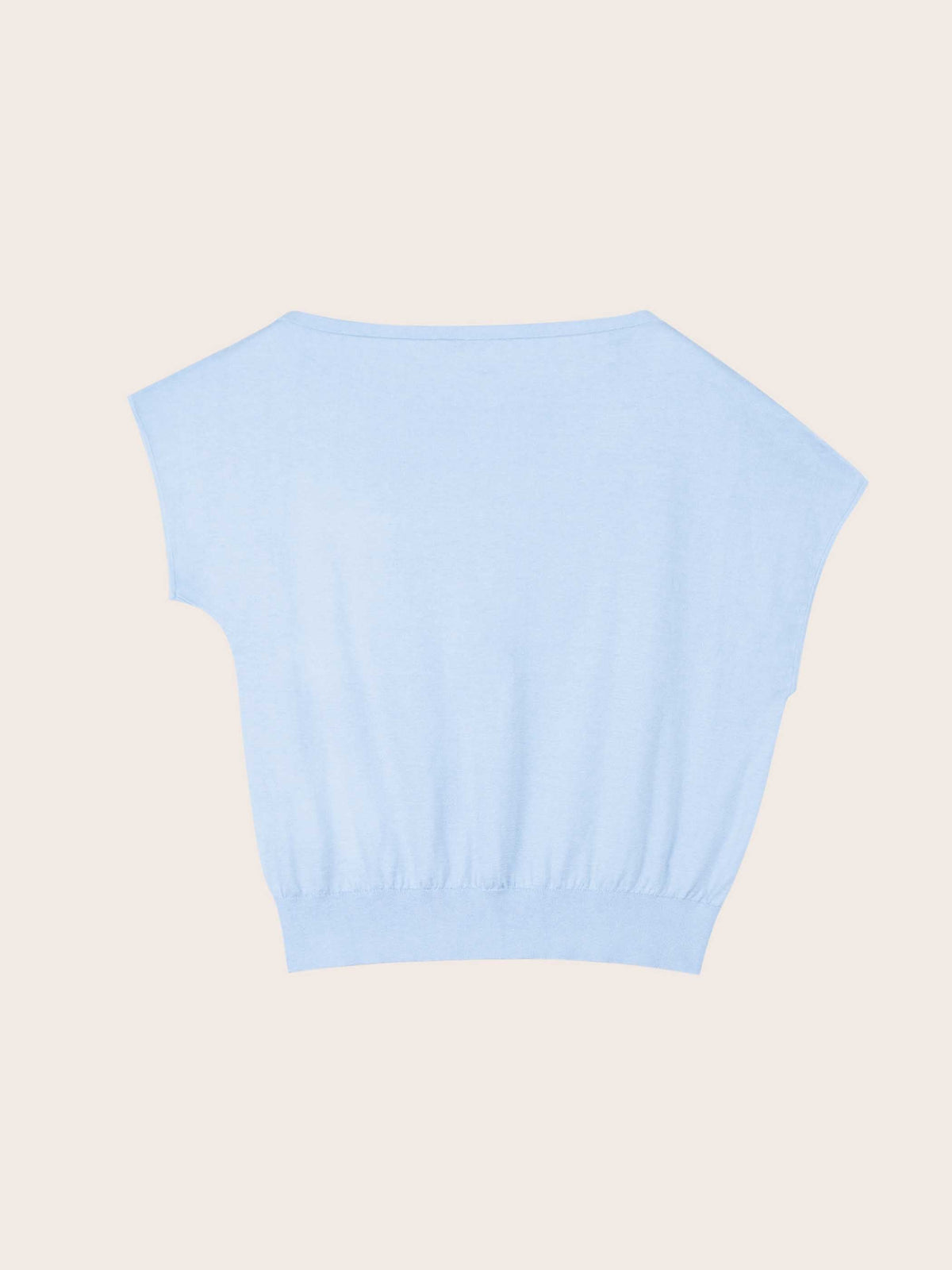Lilia Cool Blue Silk Top
