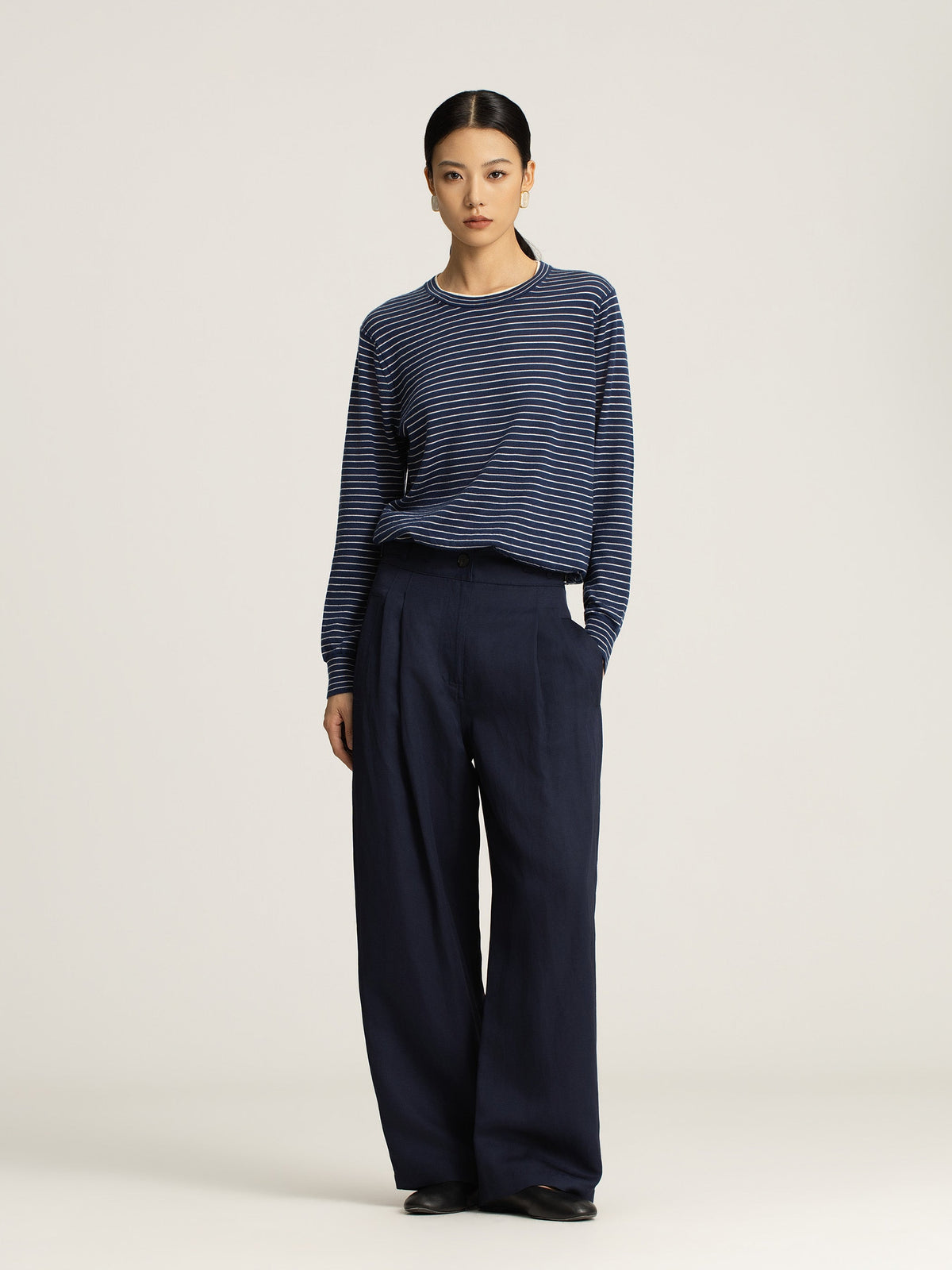 Marlo Cashmere Stripe Knit