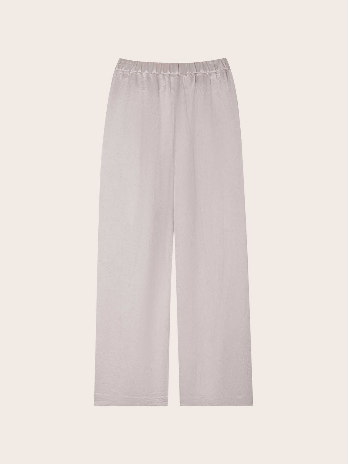 MIRI CRINKLE SATIN WIDE LEG PANT