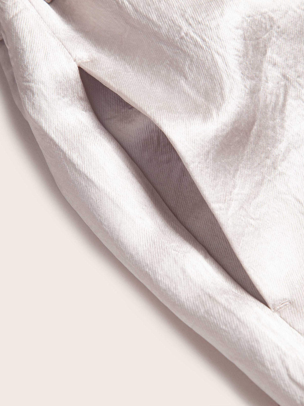 MIRI CRINKLE SATIN WIDE LEG PANT