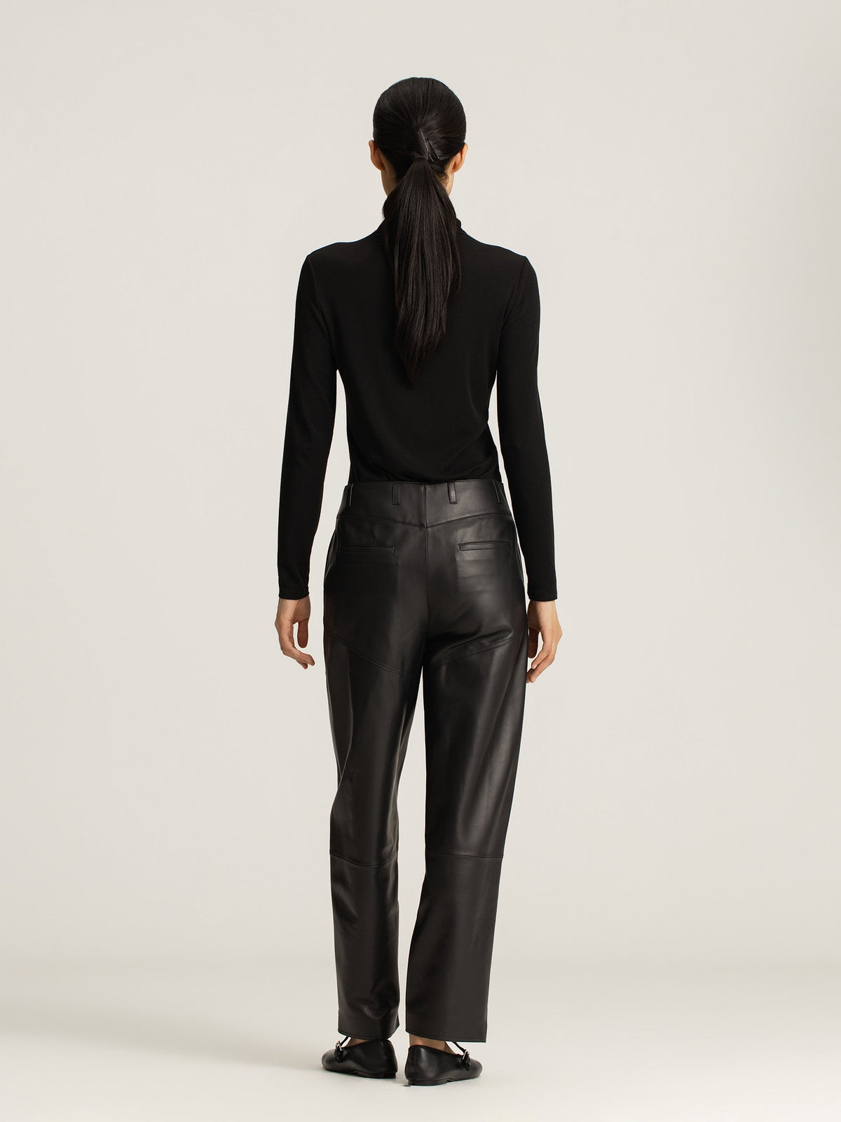 Corin Lambskin Panelled Pants