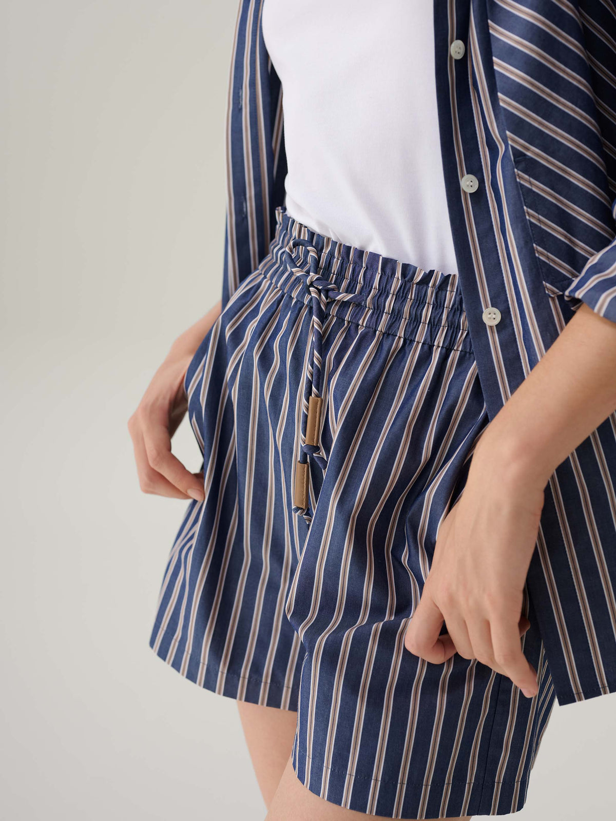 Anya Cotton High Waisted Shorts