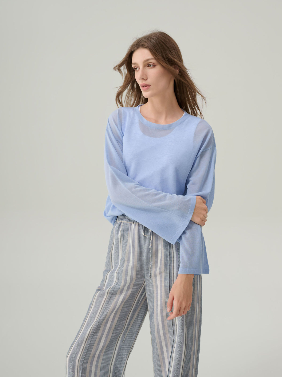 Frida Striped Linen Pants