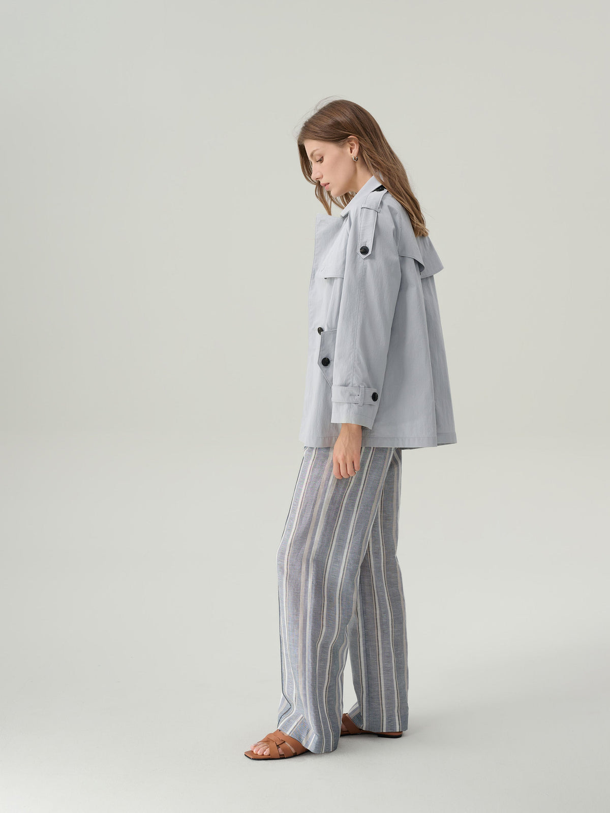Frida Striped Linen Pants