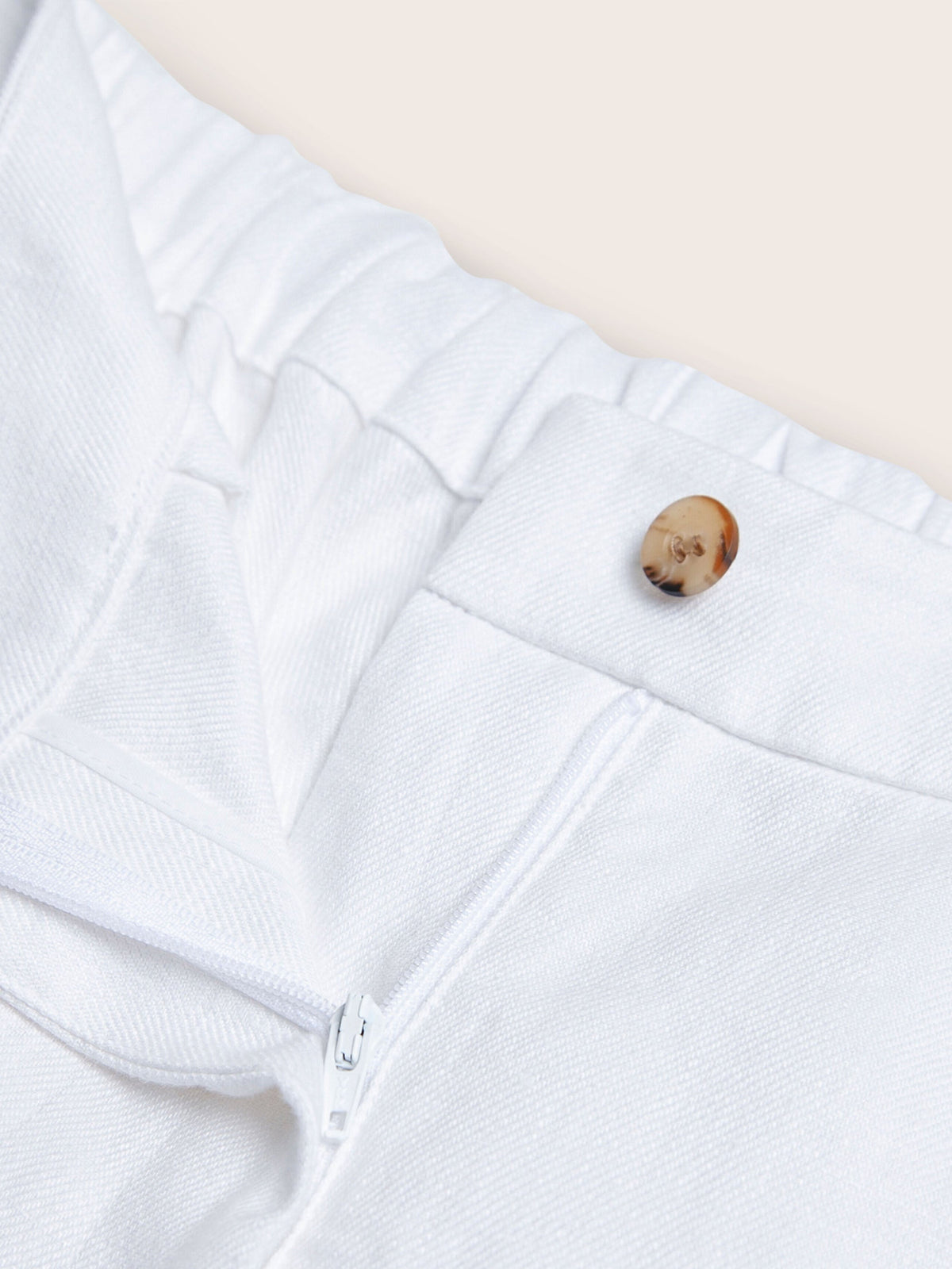 Winslie White Linen Pants