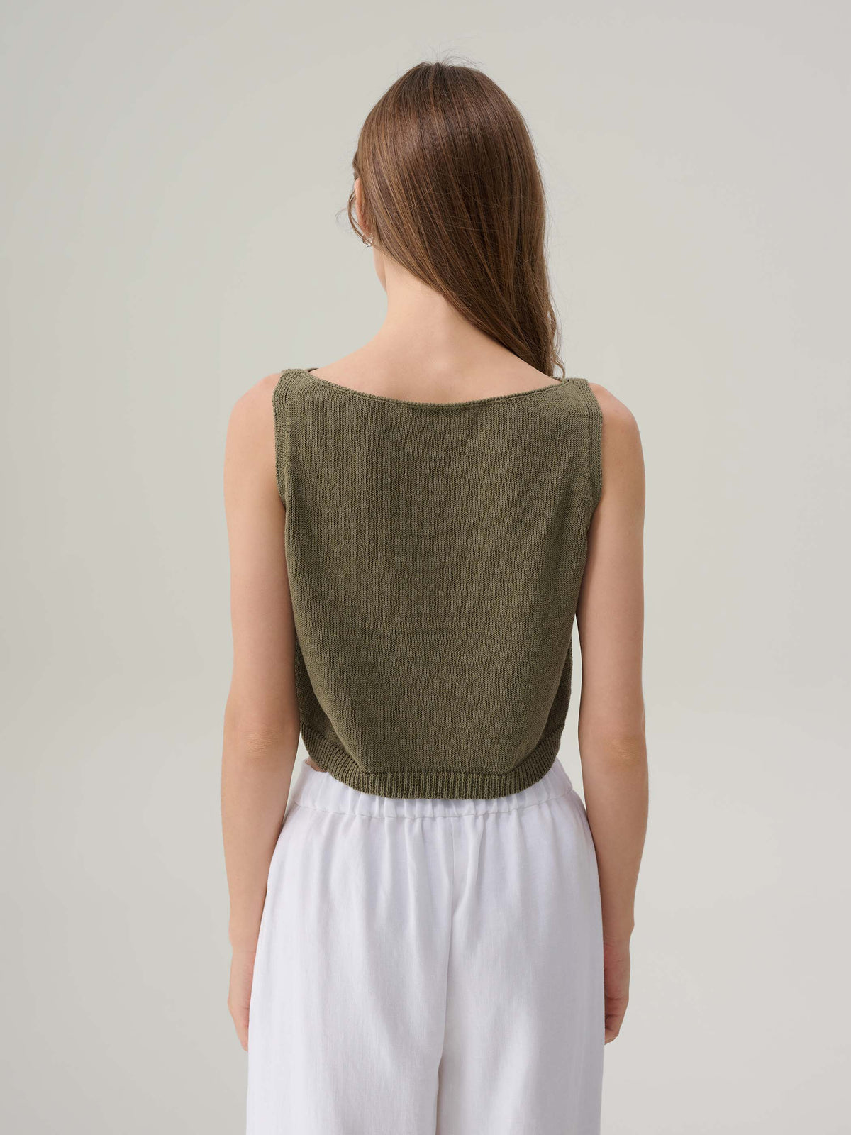 Winslie White Linen Pants