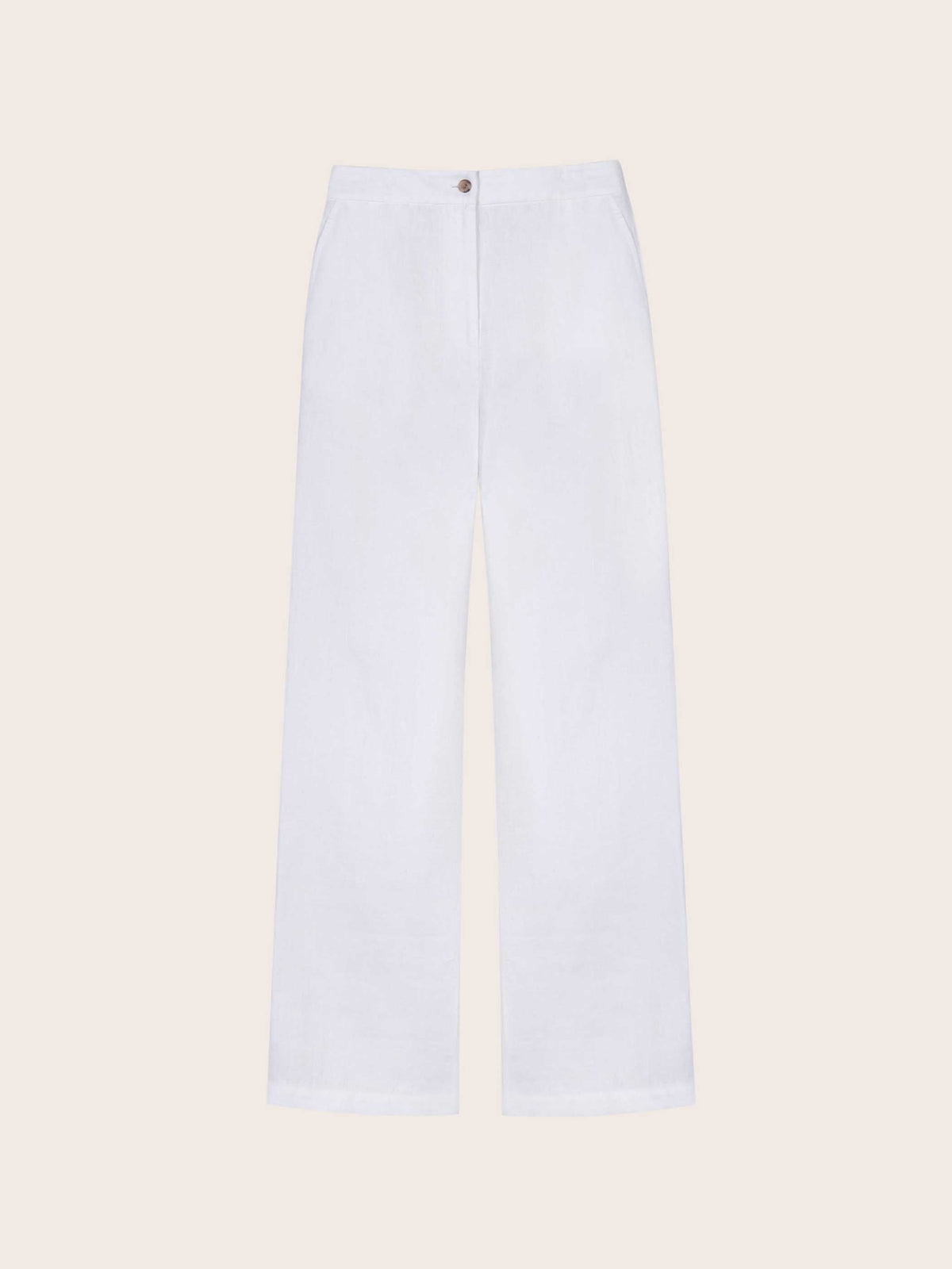 Winslie White Linen Pants