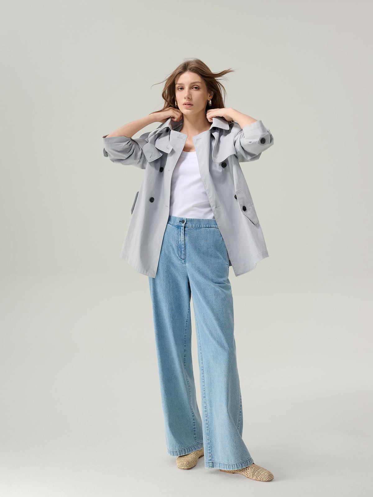 Adelaide Light Denim Wide Leg Jeans