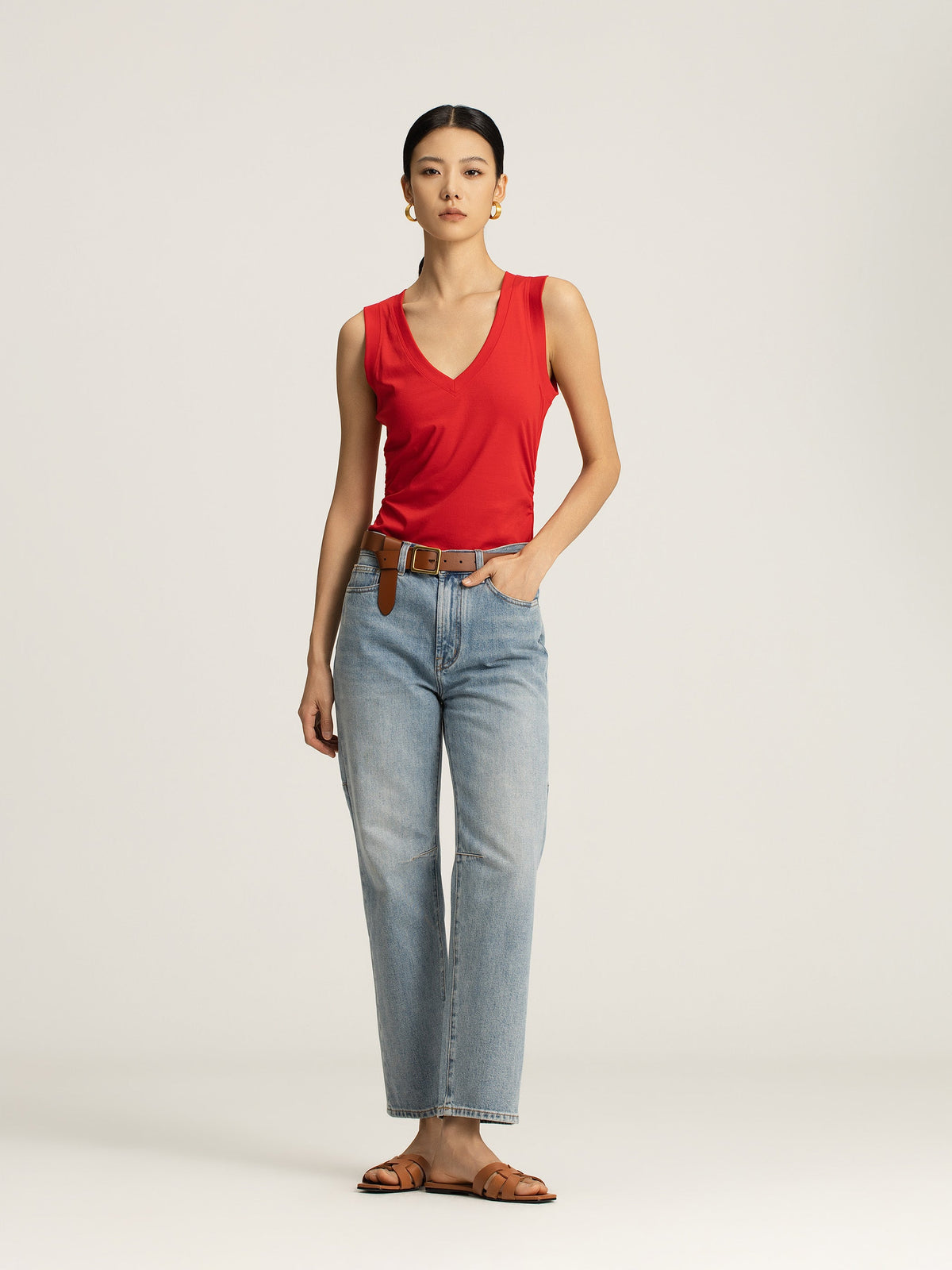 Freya Indigo Cotton Denim Jeans