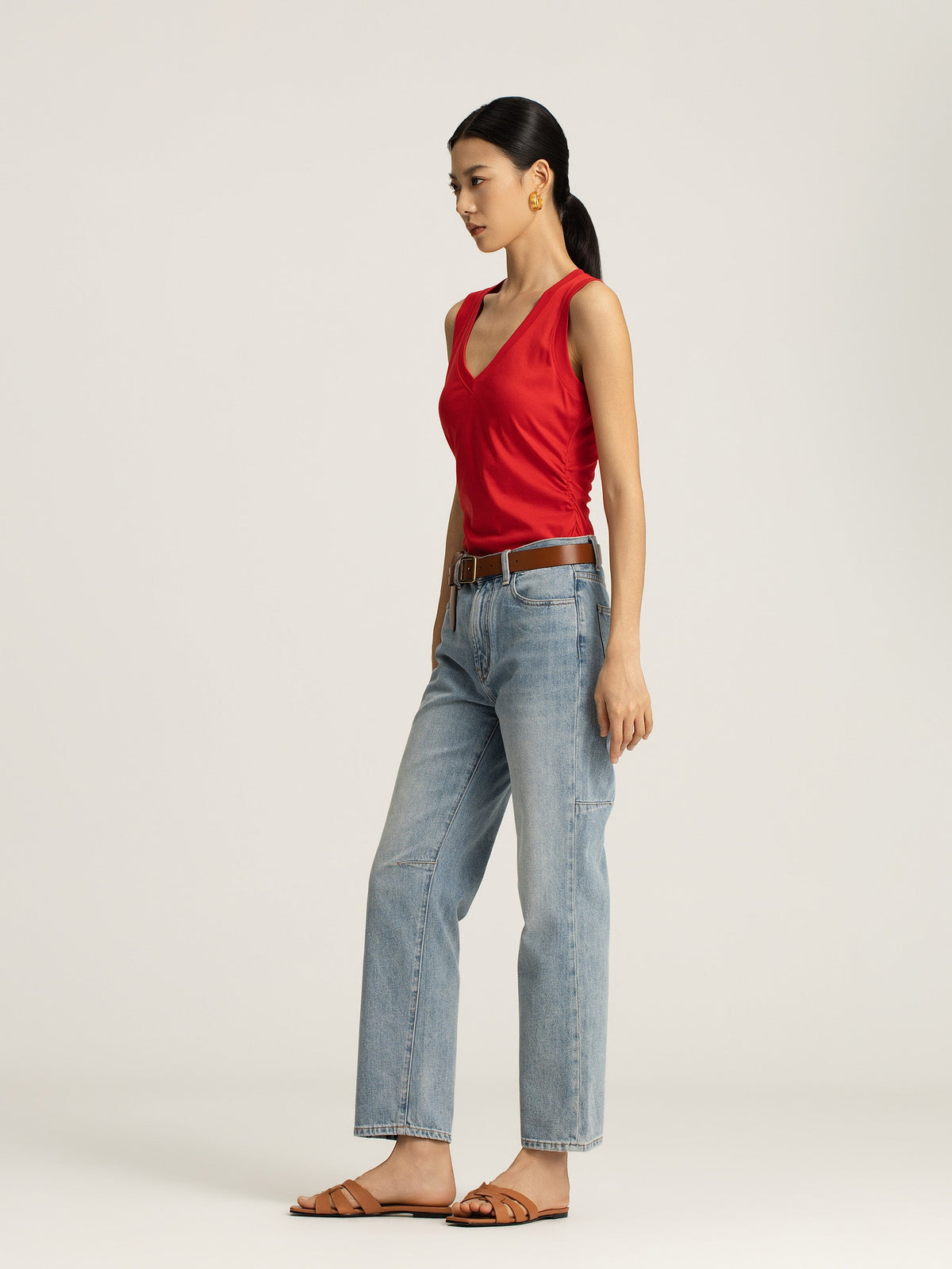 Freya Indigo Cotton Denim Jeans