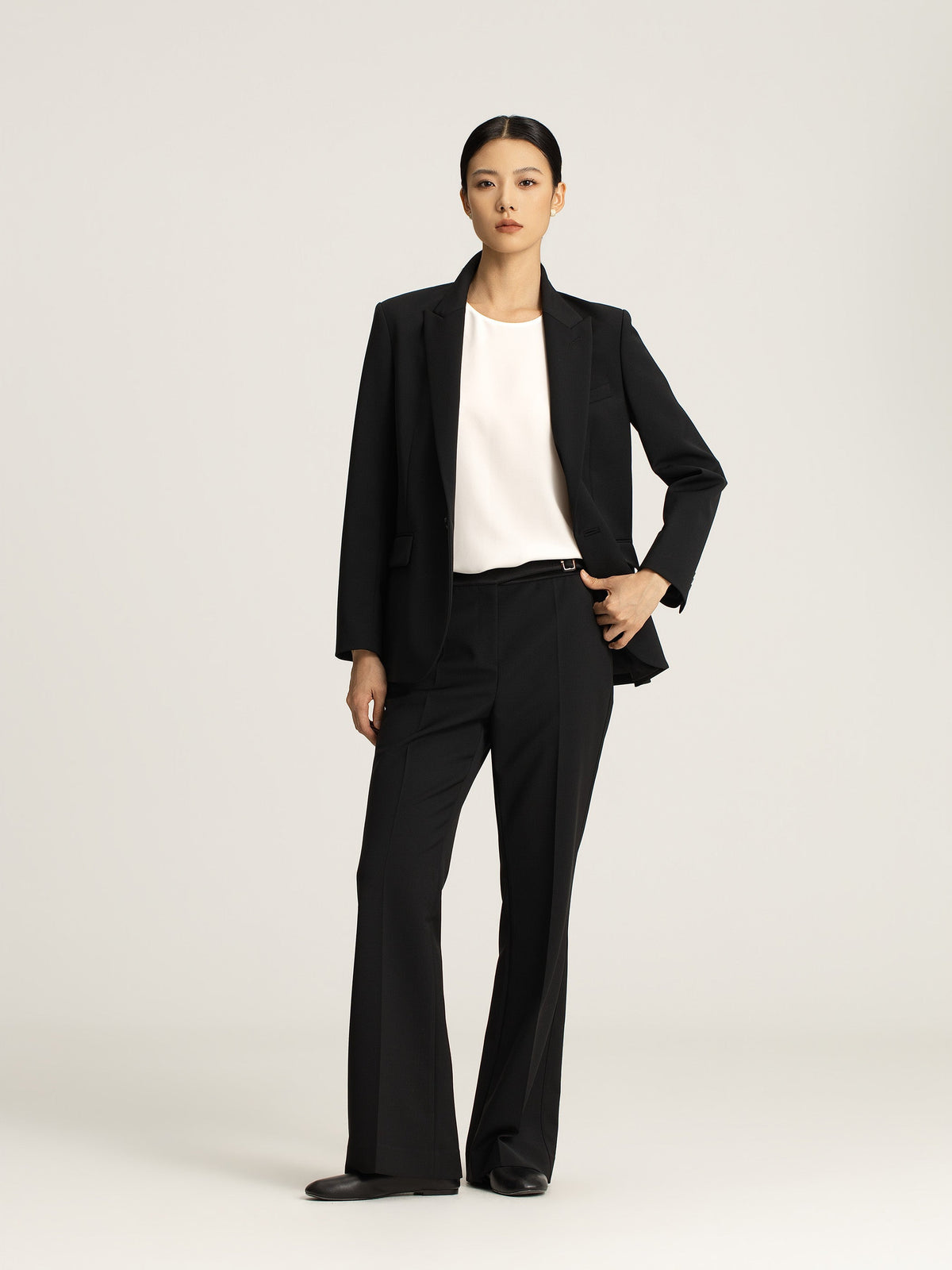 Thea Tweed Wide Leg Trouser