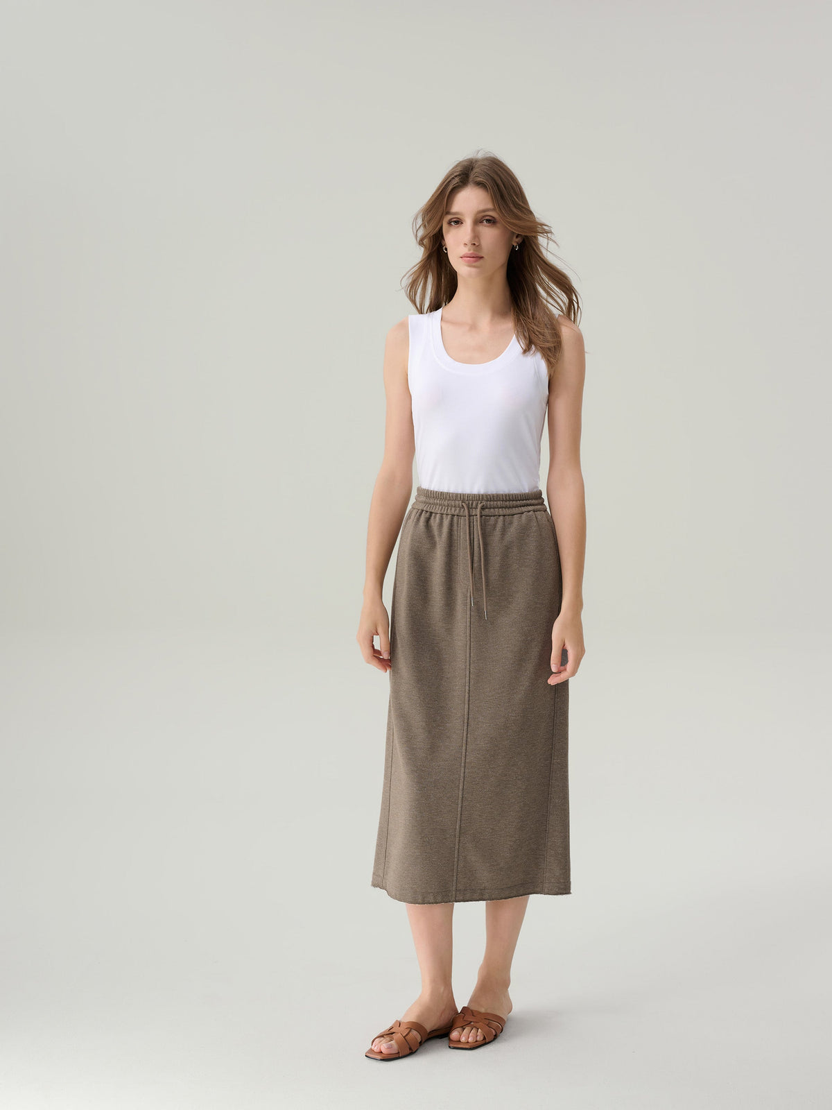 Vienna Cotton Midi Skirt