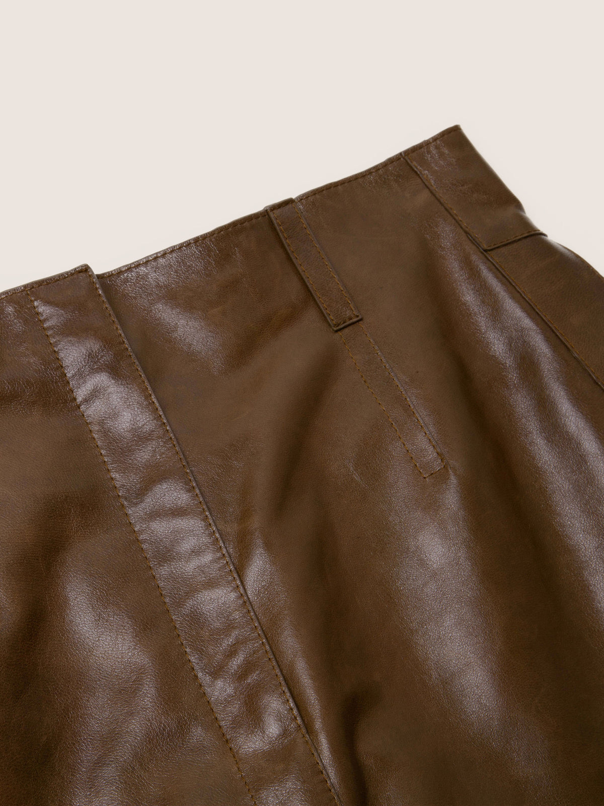 Arden Leather Pencil Skirt