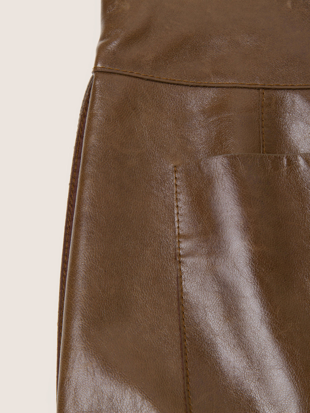 Arden Leather Pencil Skirt