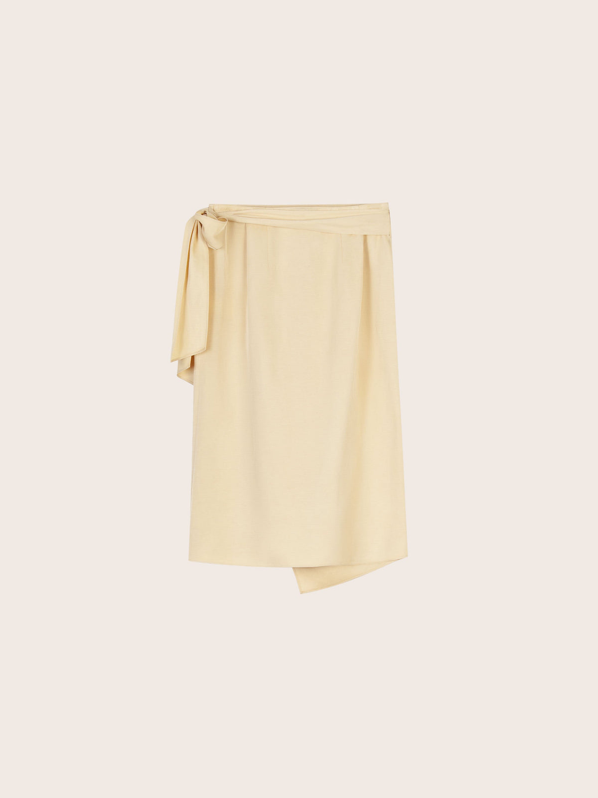 Jane Linen Wrap Midi Skirt