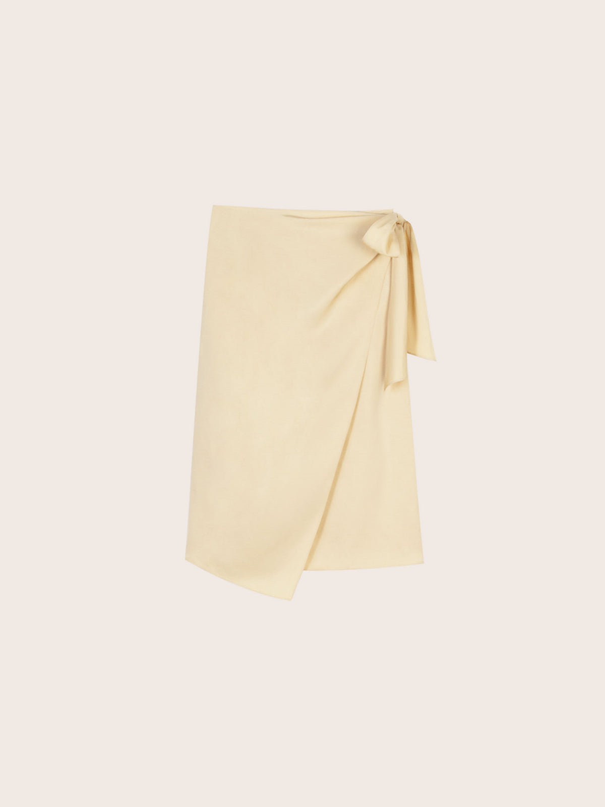 Jane Linen Wrap Midi Skirt