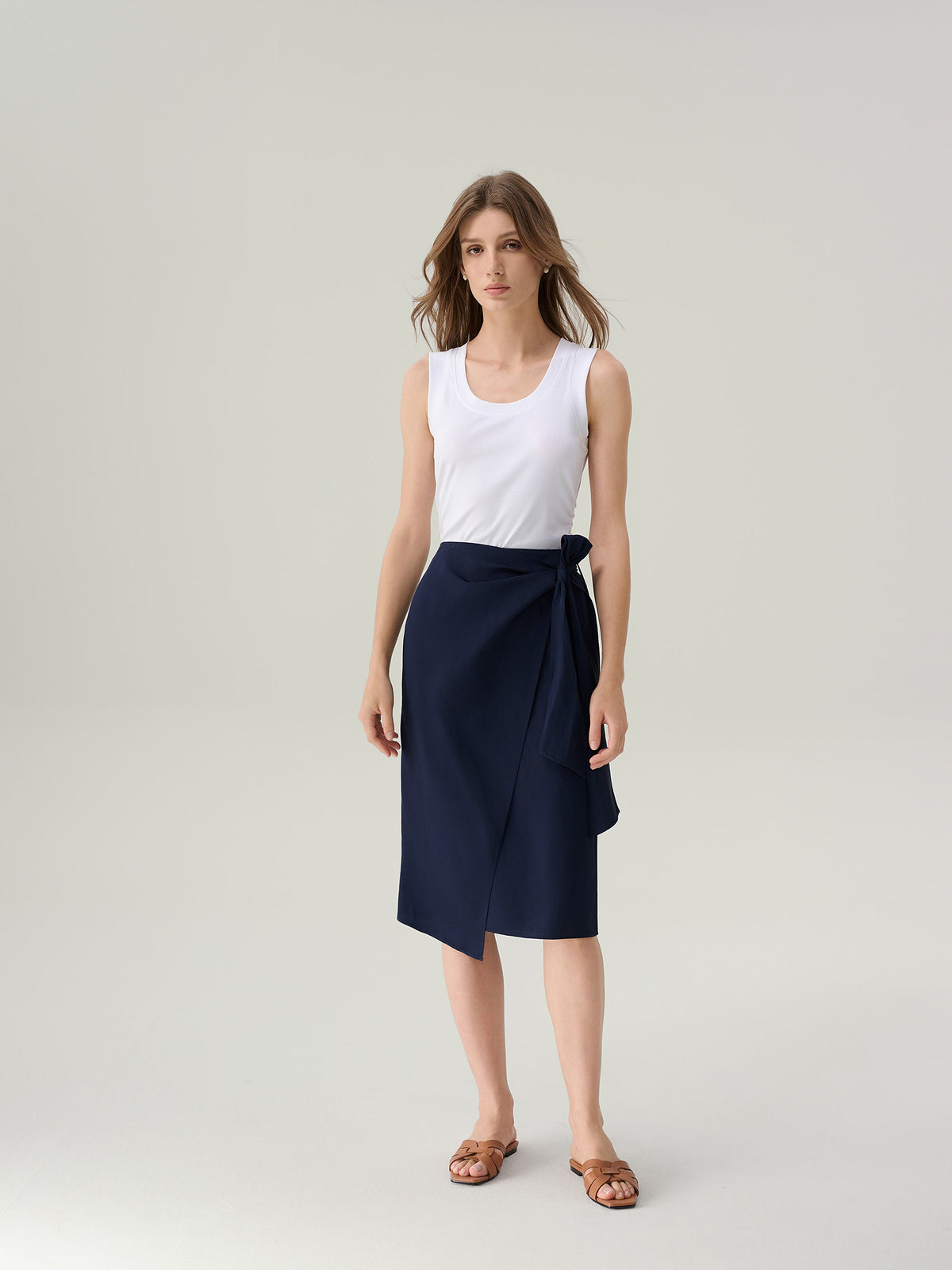 Kate Wrap Midi Skirt