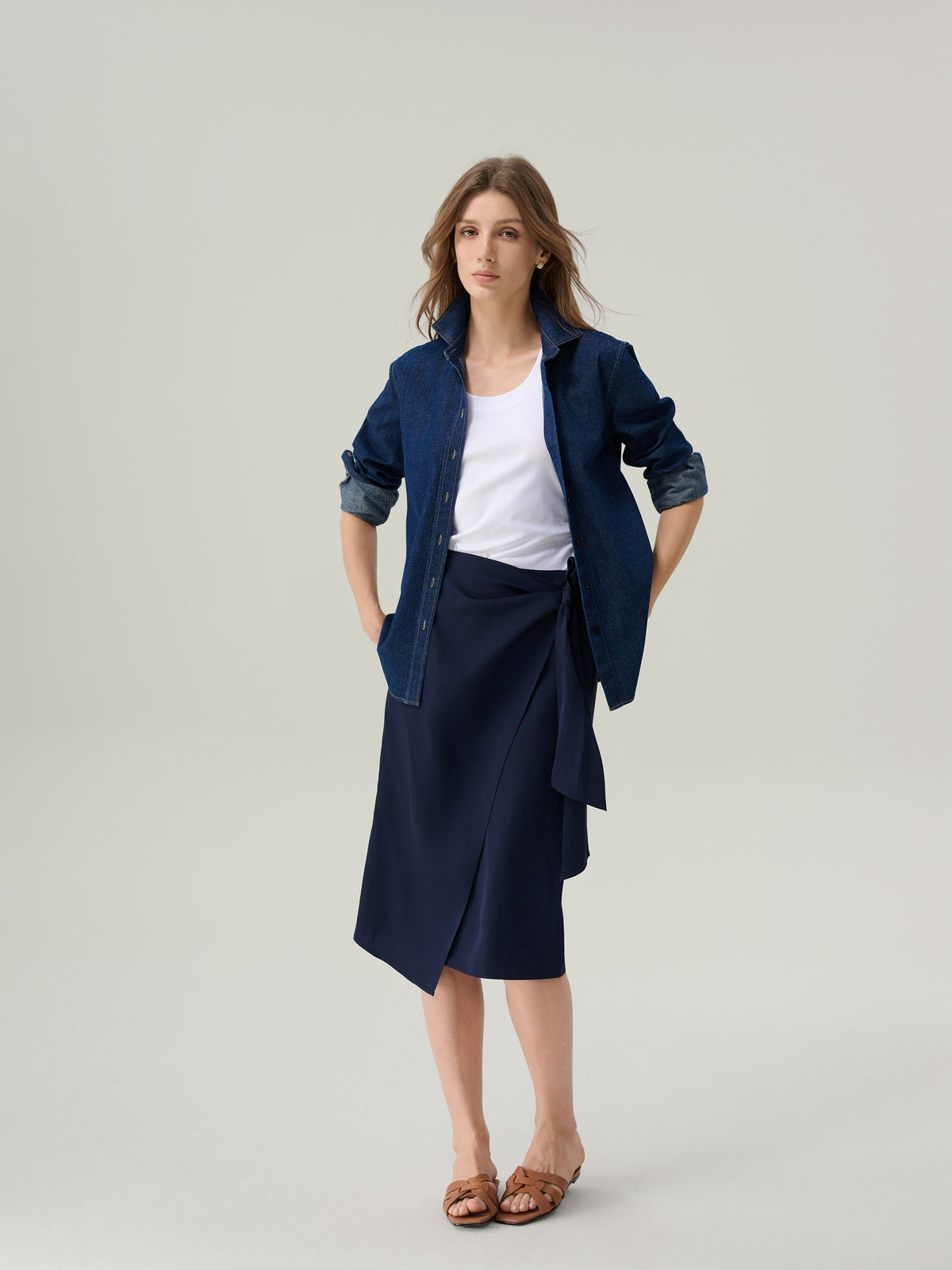 Kate Wrap Midi Skirt